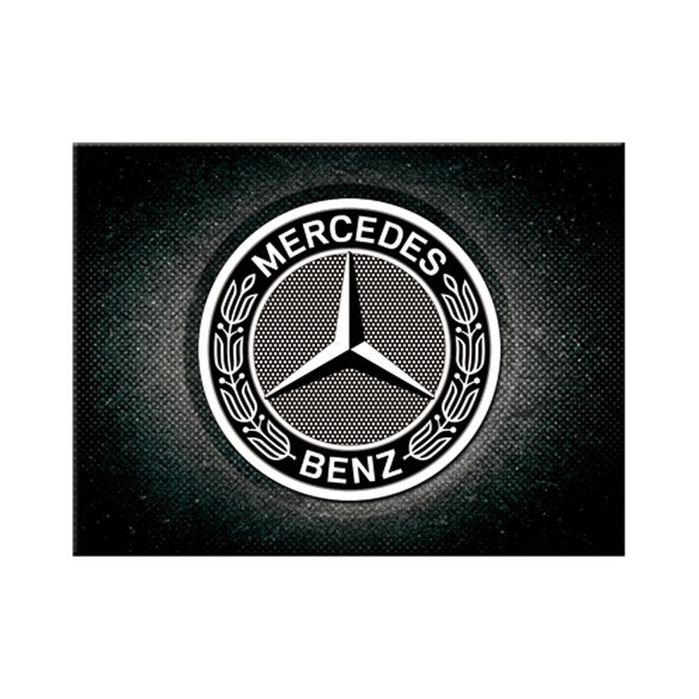 Nostalgic-Art Magnet Magnet 6 x 8 cm - Mercedes-Benz - Logo Black