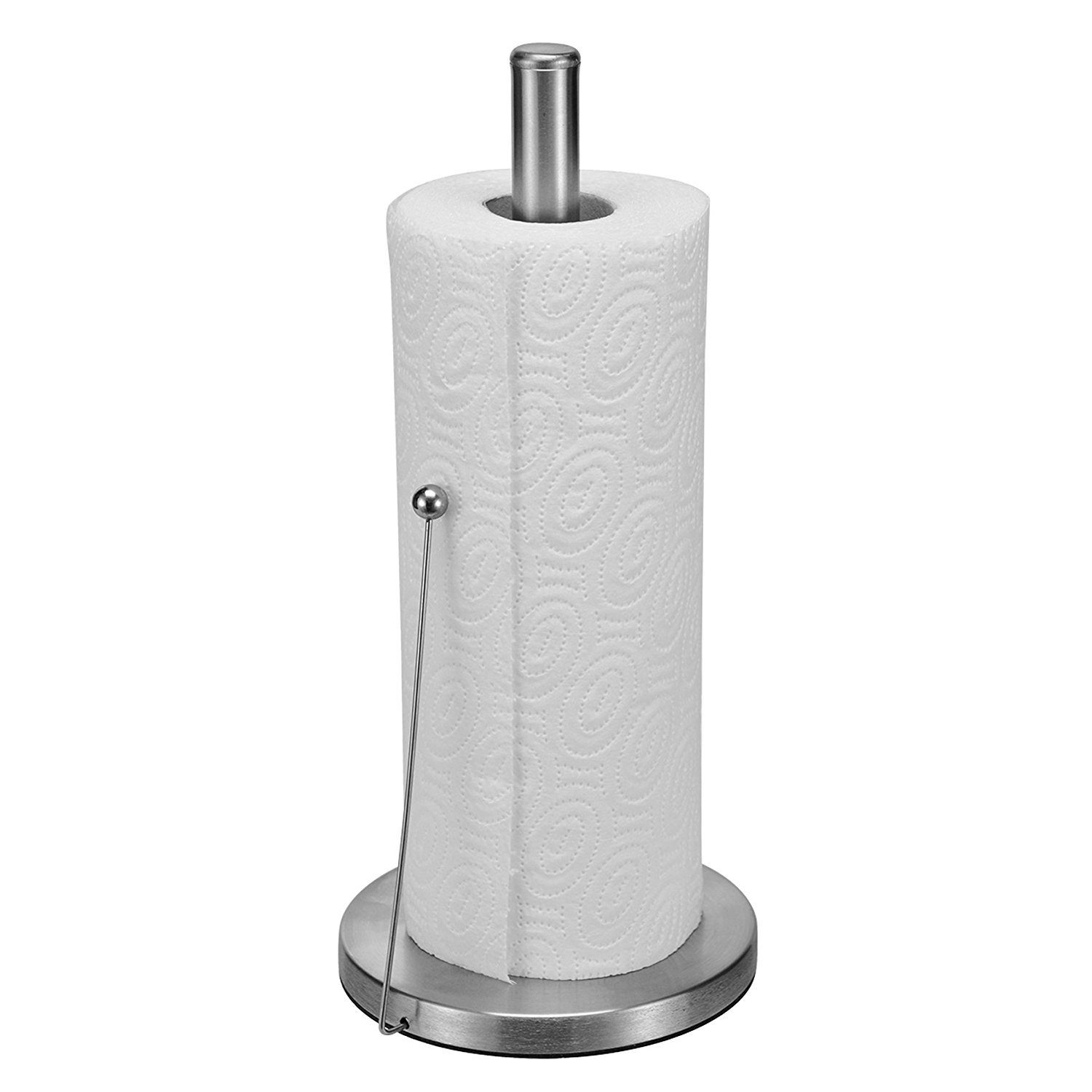 Haushalt International Küchenrollenhalter Edelstahl Küchenrollenhalter silber - 32 cm, (Stück, 1-St., Halter für Küchenpapier), mit Abrollstopper