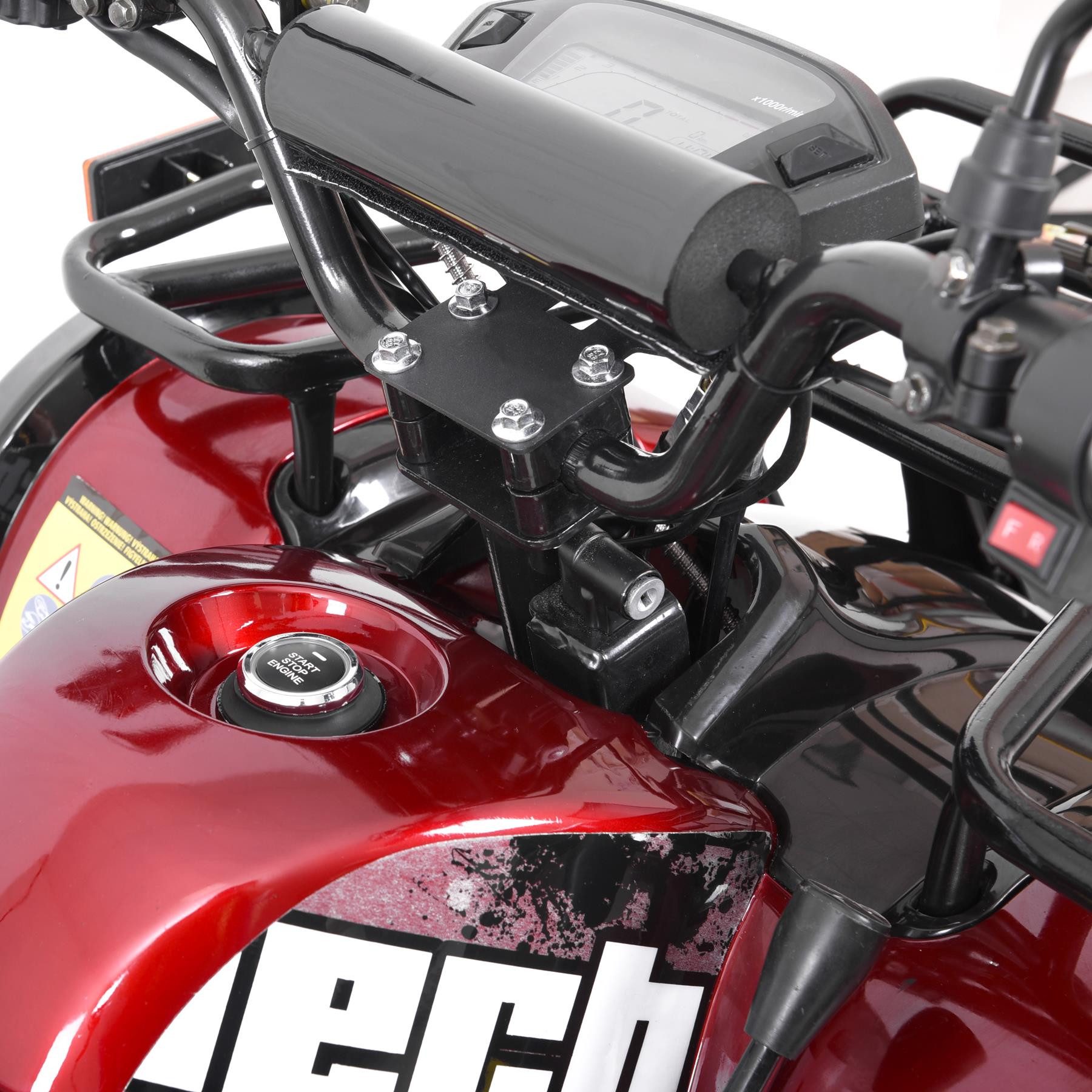 Hecht E-Quad mit Straßenzulassung 56155, 40 km/h, 1200W, 72V/20Ah Akku, 46km Reichweite, Anhängerkupplung