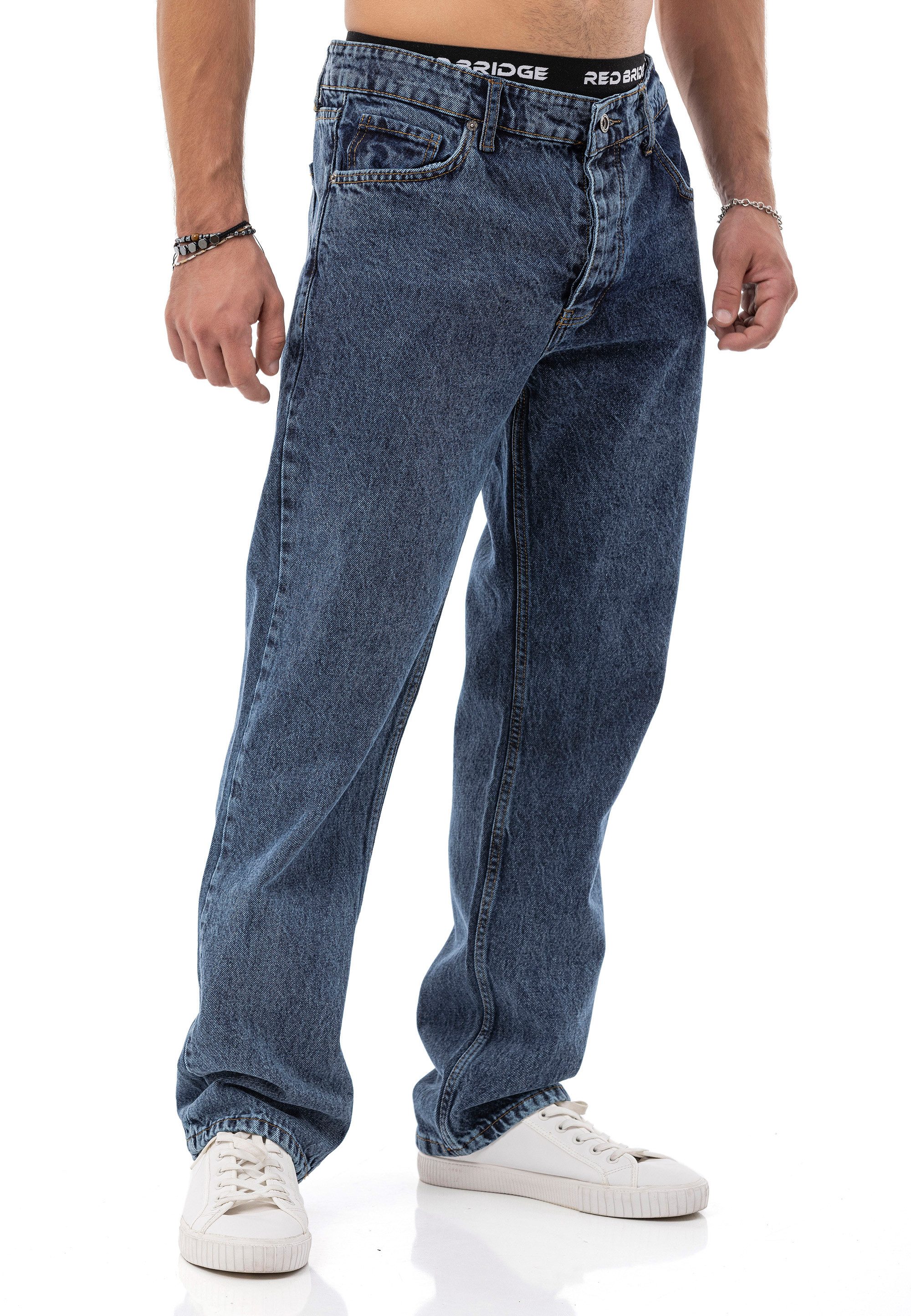 RedBridge Loose-fit-Jeans by Diga – Denim Hose mit Vintage-Waschung – 5-Poc günstig online kaufen