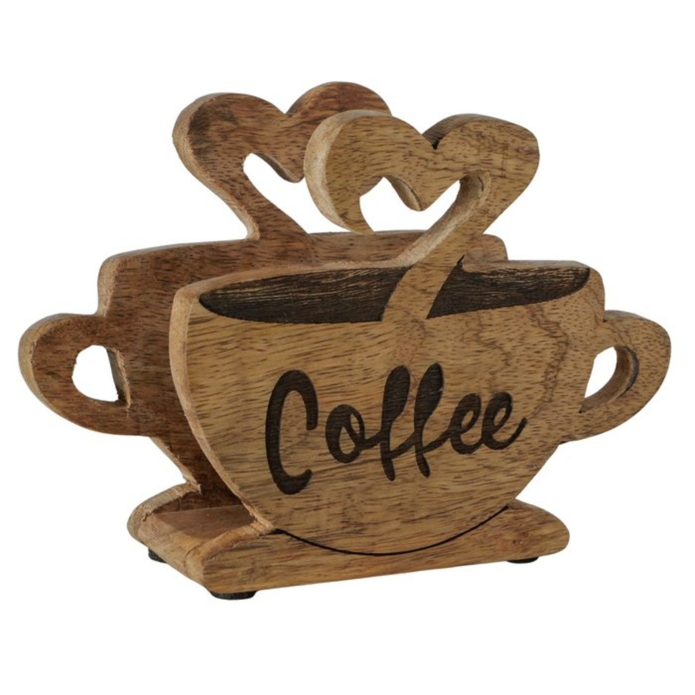 BOLTZE Serviettenhalter Coffee aus Mangoholz, Mangoholz