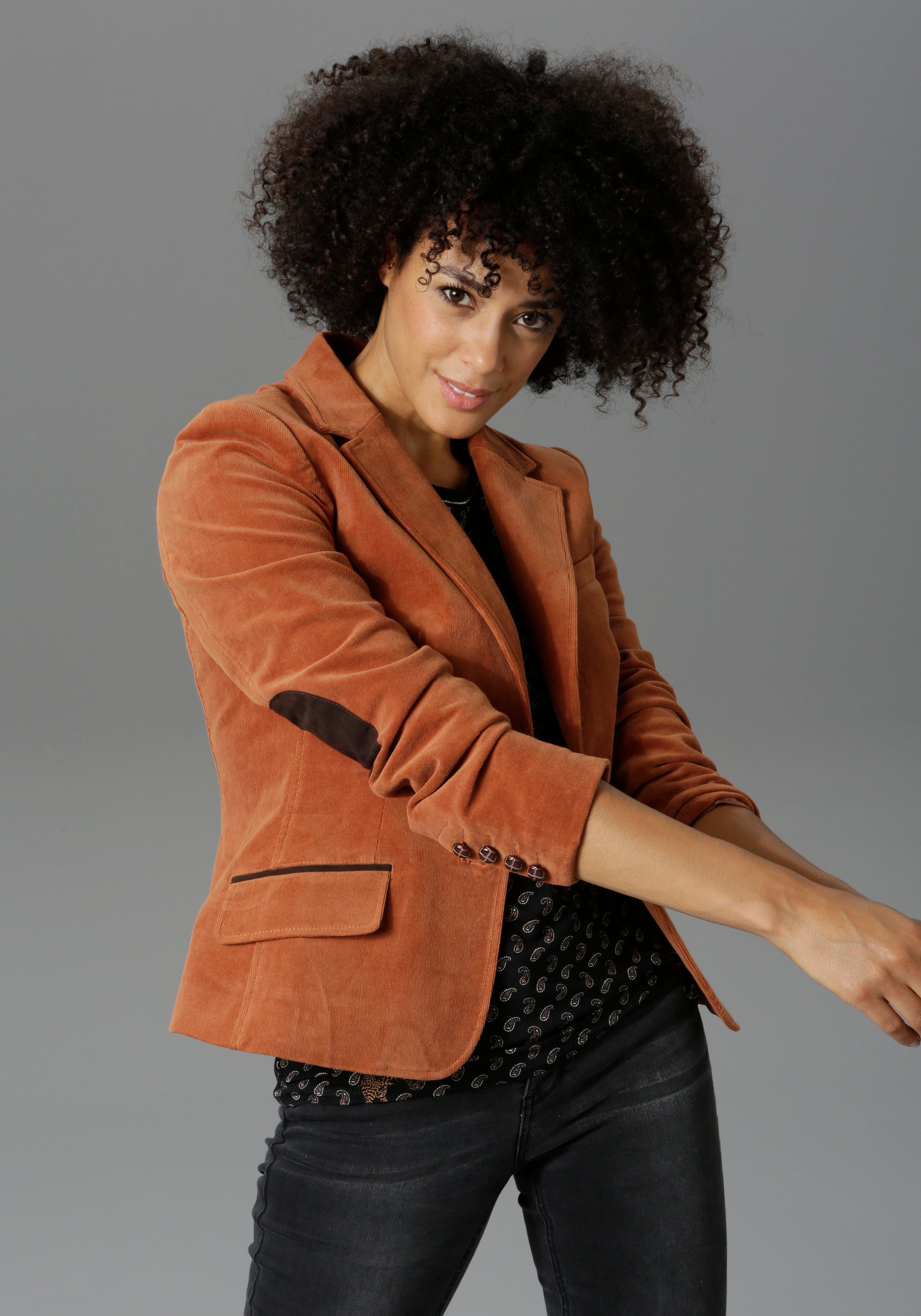 Braune Cord Blazer für Damen online kaufen | OTTO