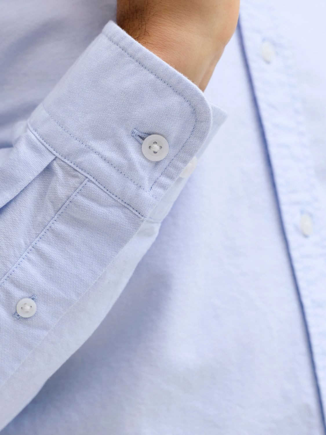 Jack & Jones Langarmhemd JJEHARVEY OXFORD (1-tlg) – Bild 4 von 5