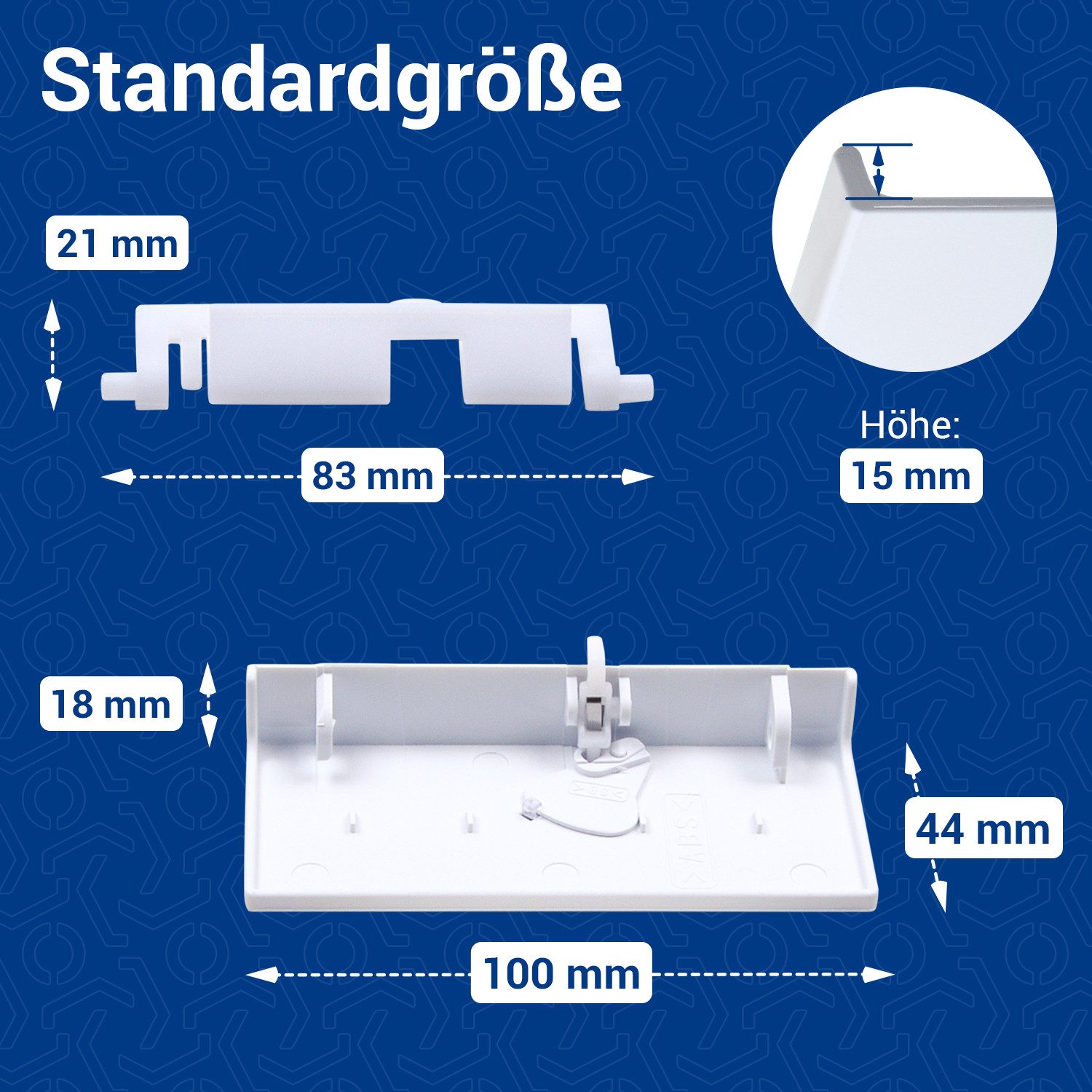 BOSCH Türgriff Handgriff 00059129 Frosterfachgriff Türgrifffeder, für Gefrierfach Kühlschrank – Bild 4 von 5