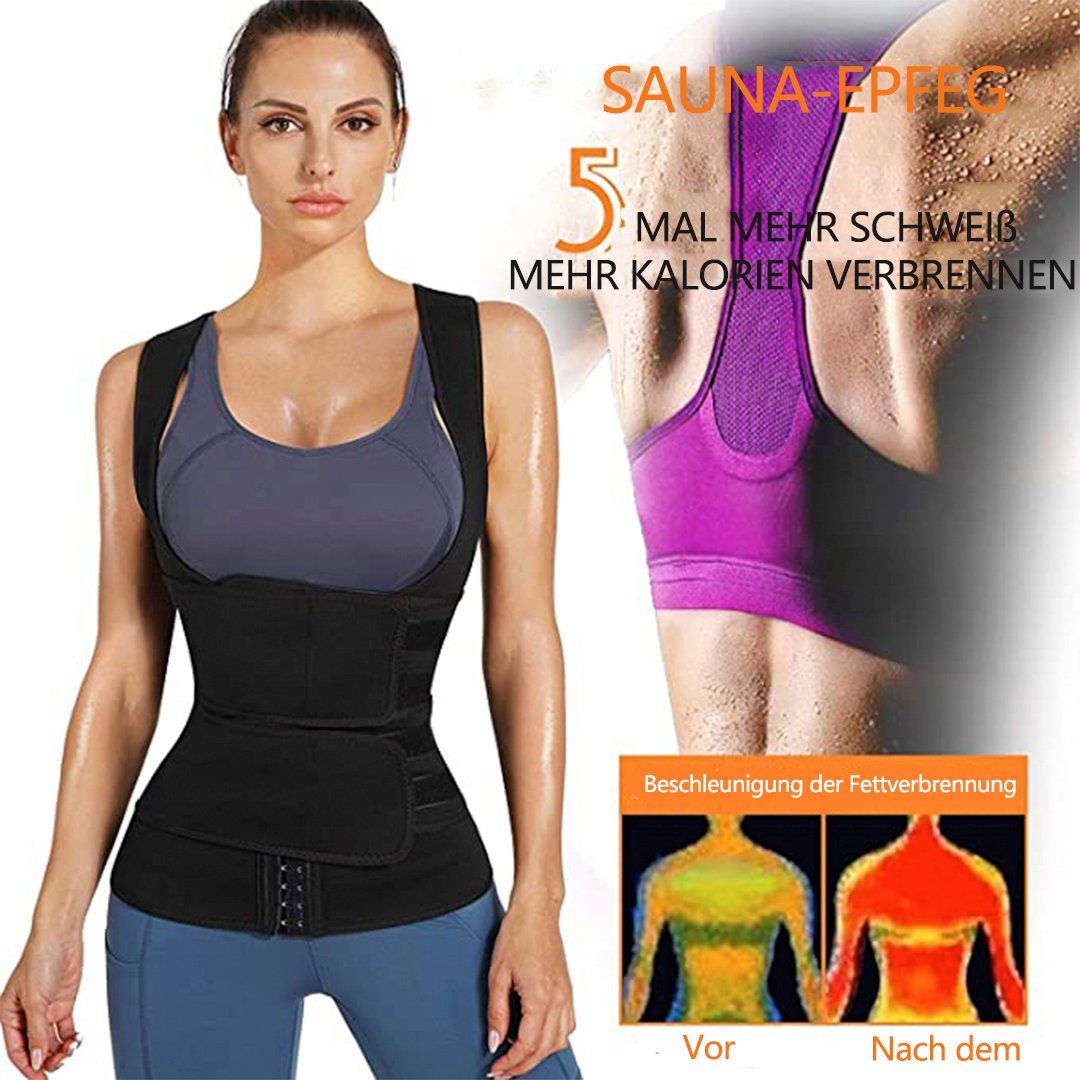 SOTOR Bauchweggürtel Sauna Body damen Tank Top Neopren Shapewear Weste Damen Shaper bauchweg trainer korsett waist (1-tlg)