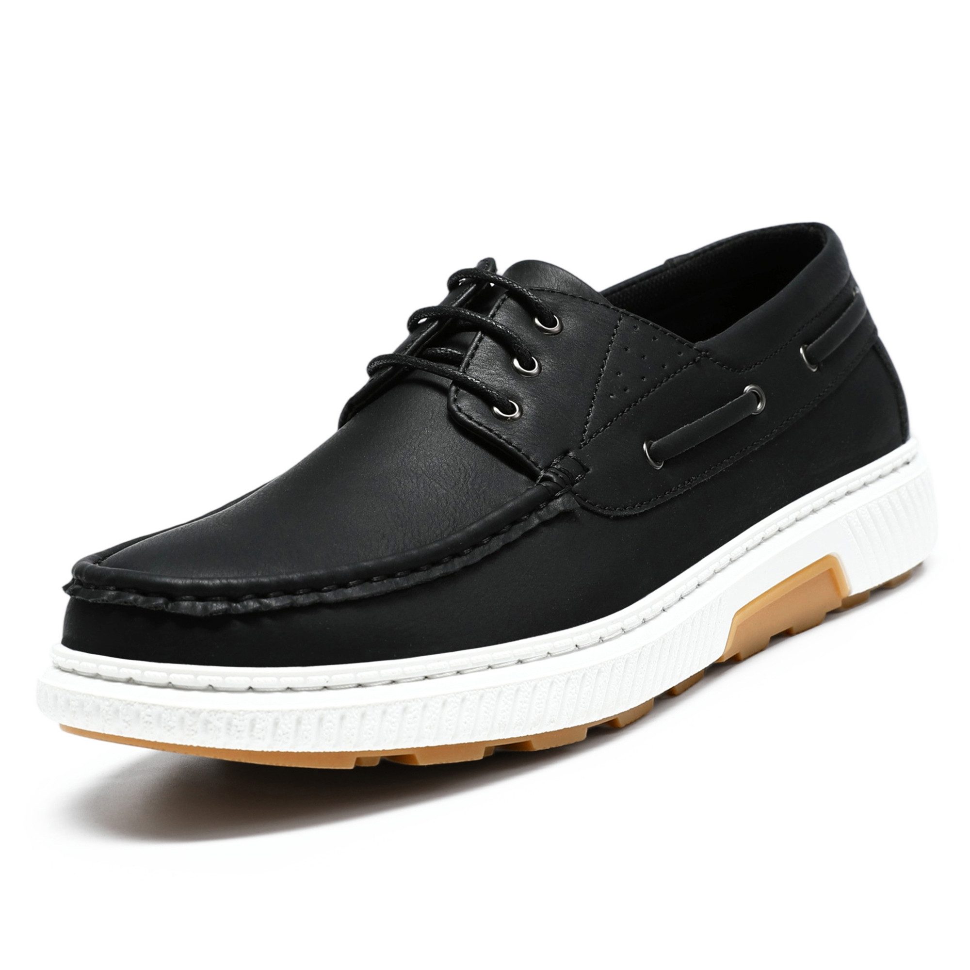 Allthemen Bootsschuh Herren elegante Mokassins Business Schnürschuhe