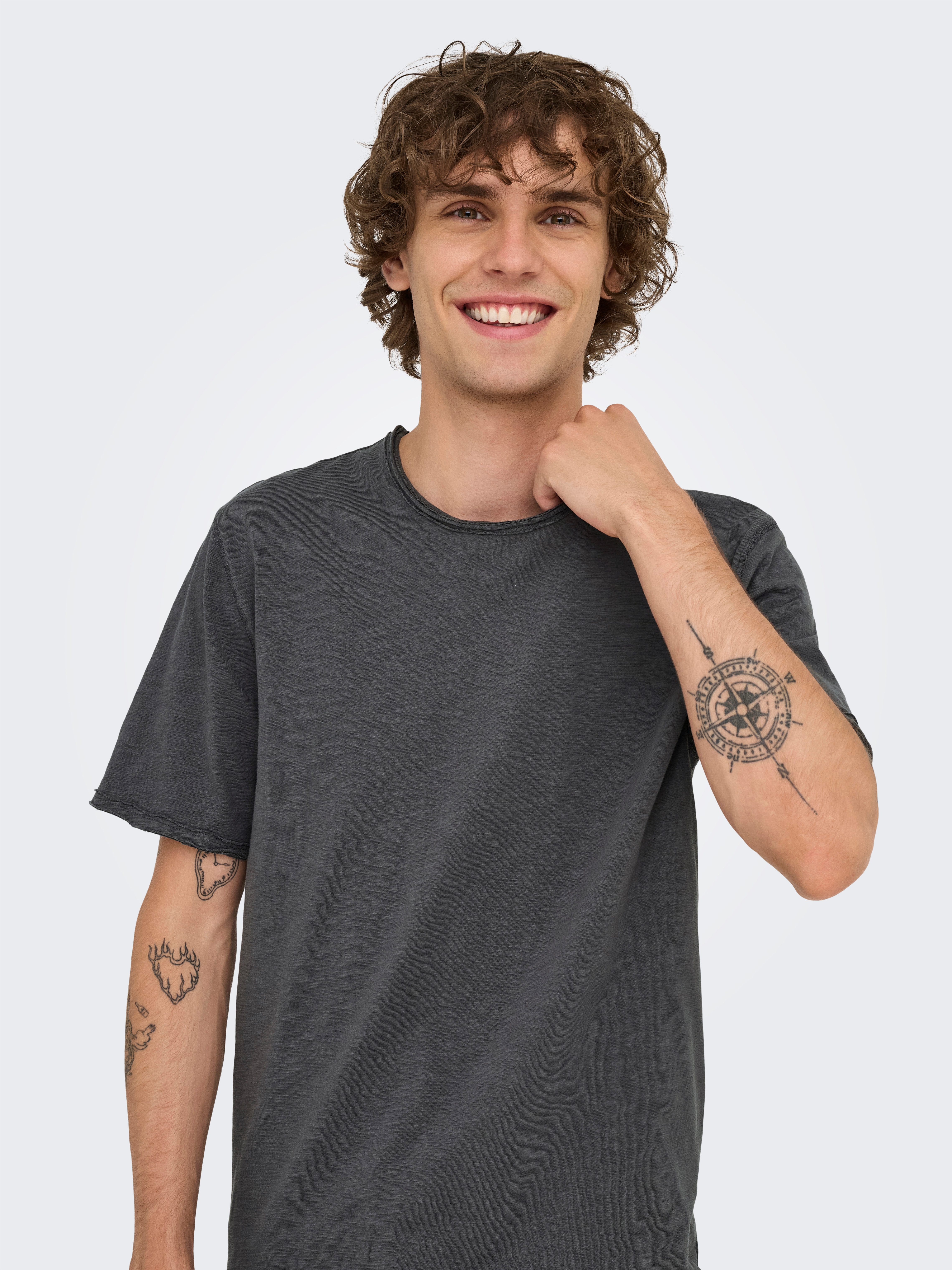 ONLY & SONS Rundhalsshirt ONSBENNE LONGY SS TEE NF 7822 NOOS günstig online kaufen