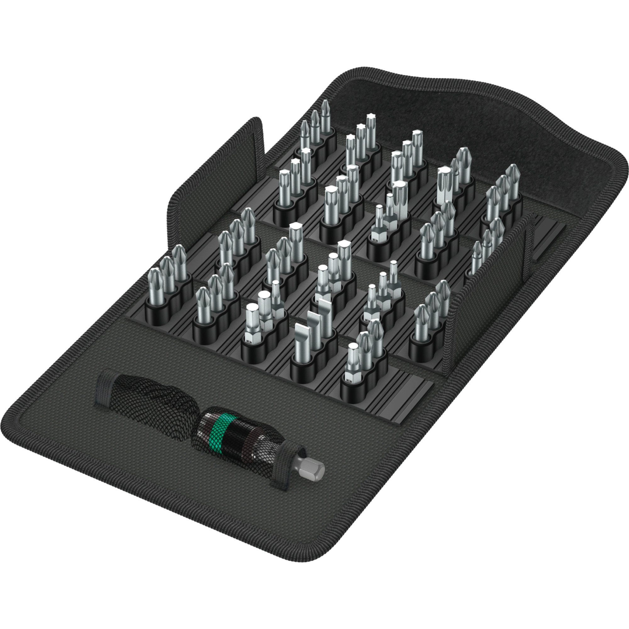 Bohrer- und Bitset Wera Bit-Safe 61 Universal 1, 1/4", 61-teilig