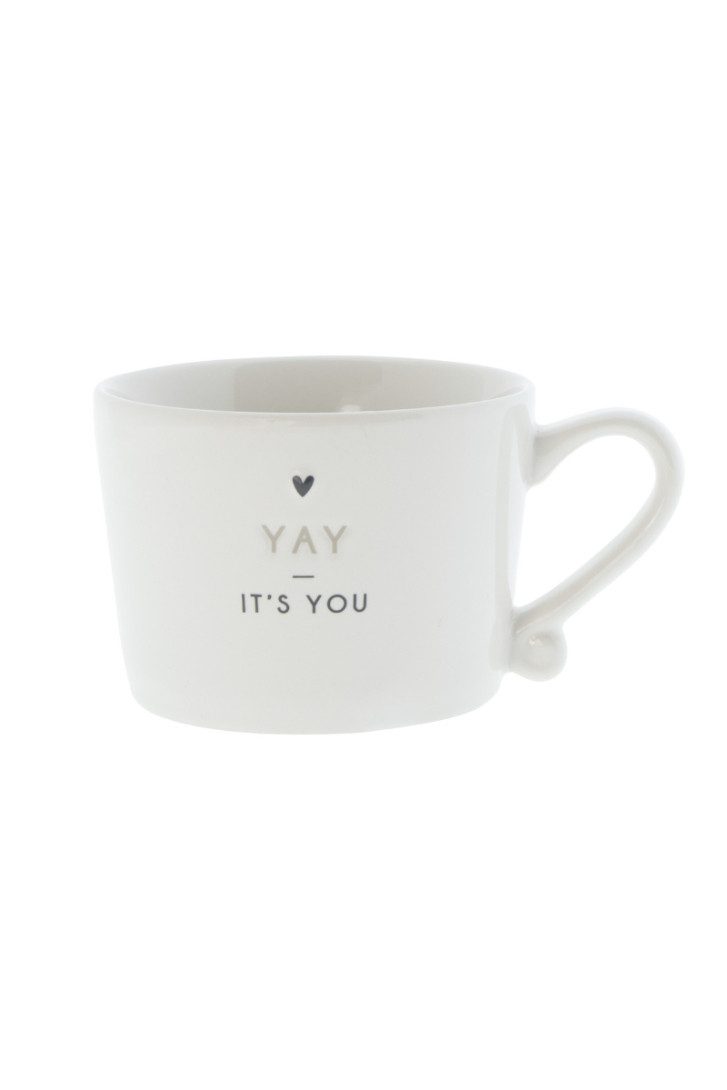 Geschirr-Set Tasse small - YAY, IT´S YOU - weiß