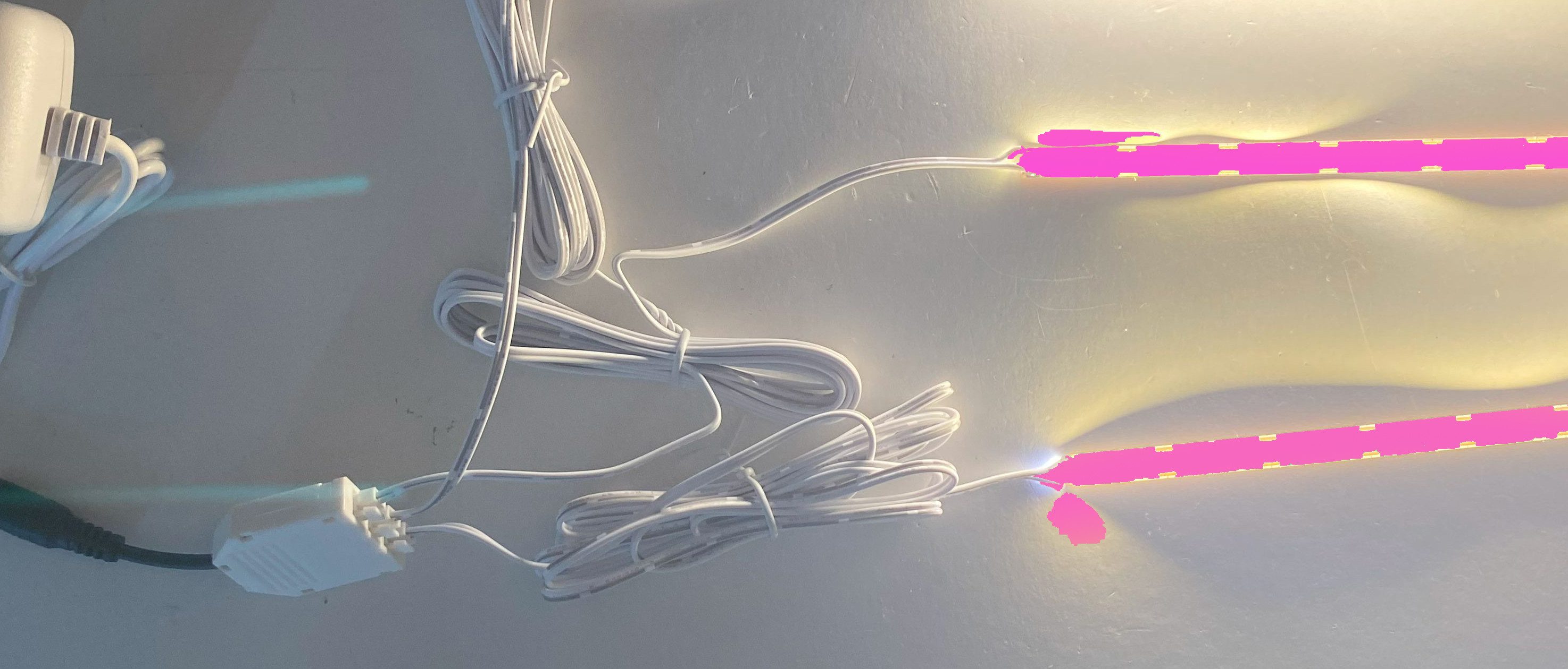 XENON LED Dekolicht 2167 LED Regal Beleuchtung Länge 3x0,3m +Kabel +Netzteil Neutral Weiß, Xenon / Neutral Weiß