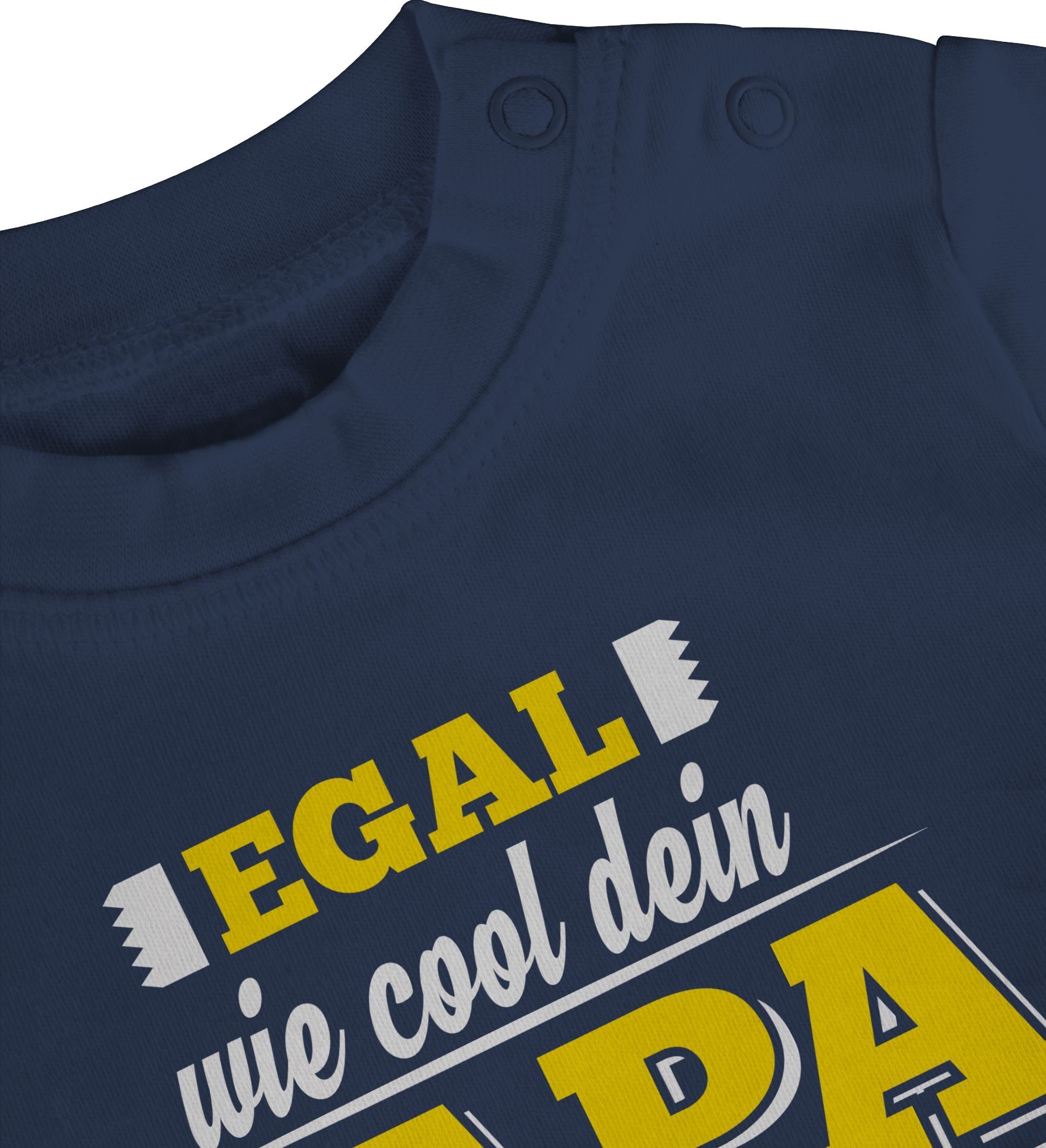 Baby Egal ist Shirtracer Navy Cool meiner Sprüche wie Landwirt T-Shirt dein Papa Blau 1