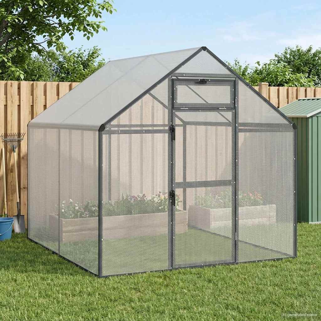 vidaXL Vogelkäfig vidaXL Vogelkäfig Anthrazit 181,5 x 221 x 173,5 cm