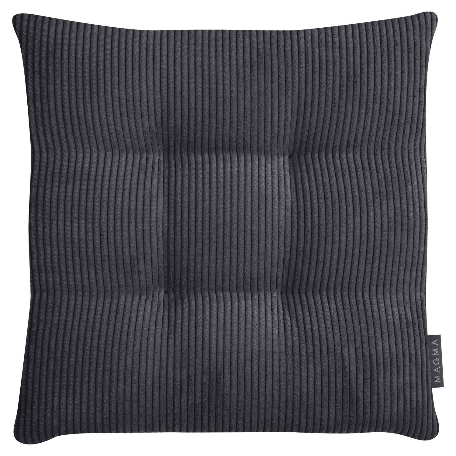Magma Heimtex Stuhlkissen Sitzkissen INGA, Anthrazit, B 35 cm, L 35 cm
