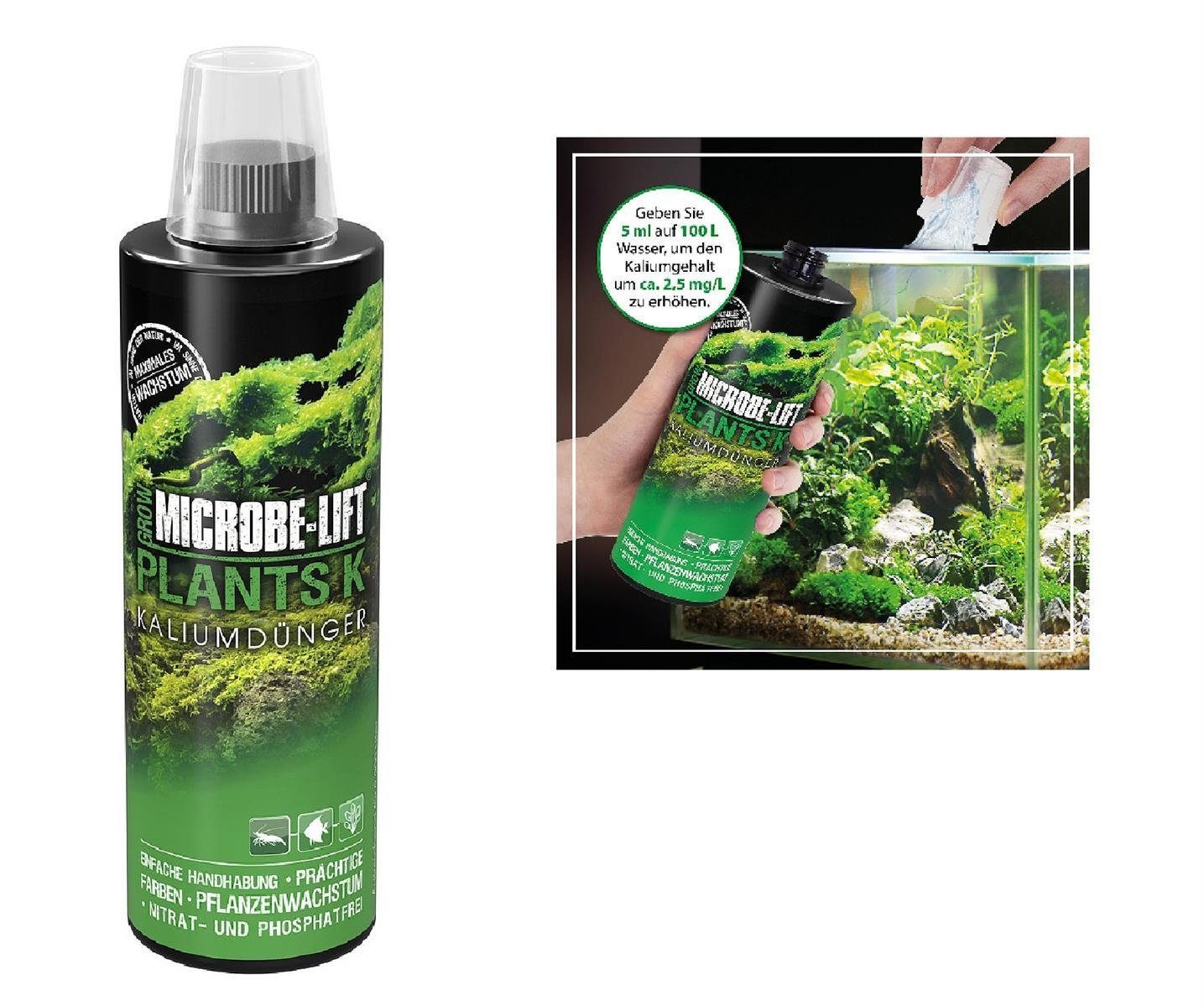 Microbe-Lift Aquarien-Substrat Microbe-Lift flüssiger Kalium Dünger für Pflanzen Plants K 236 ml