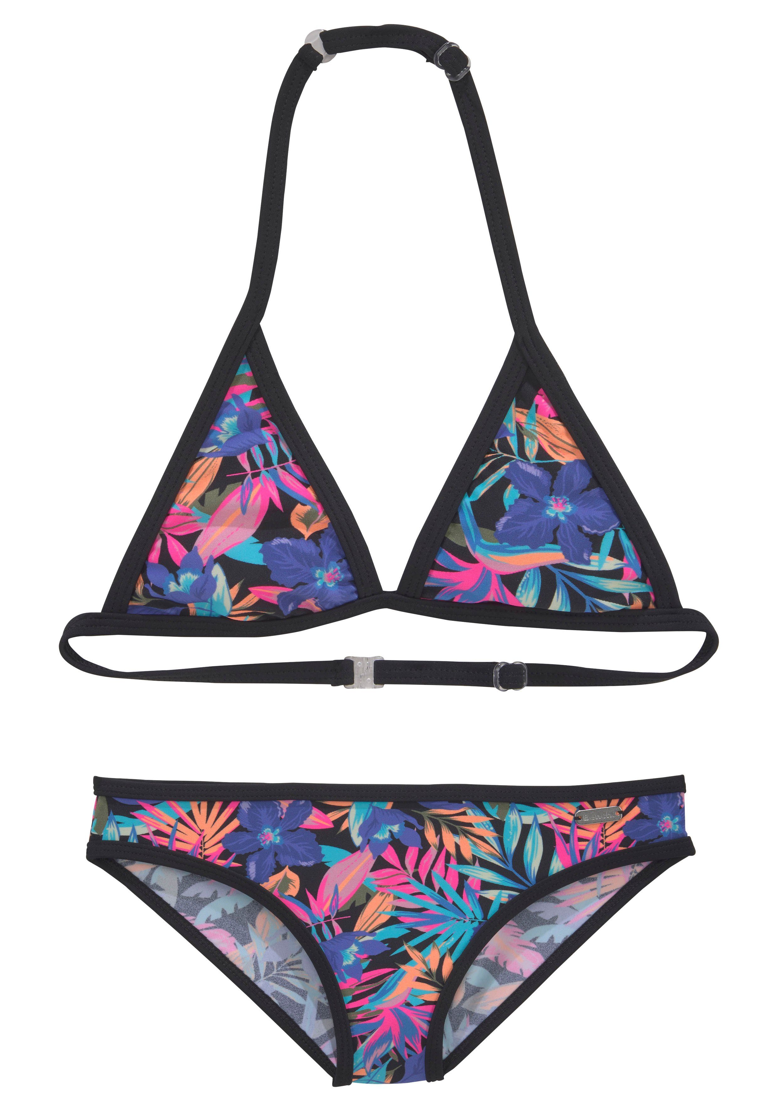 Bench. Triangel-Bikini Pitch Kids mit trendigem Dschungeldruck