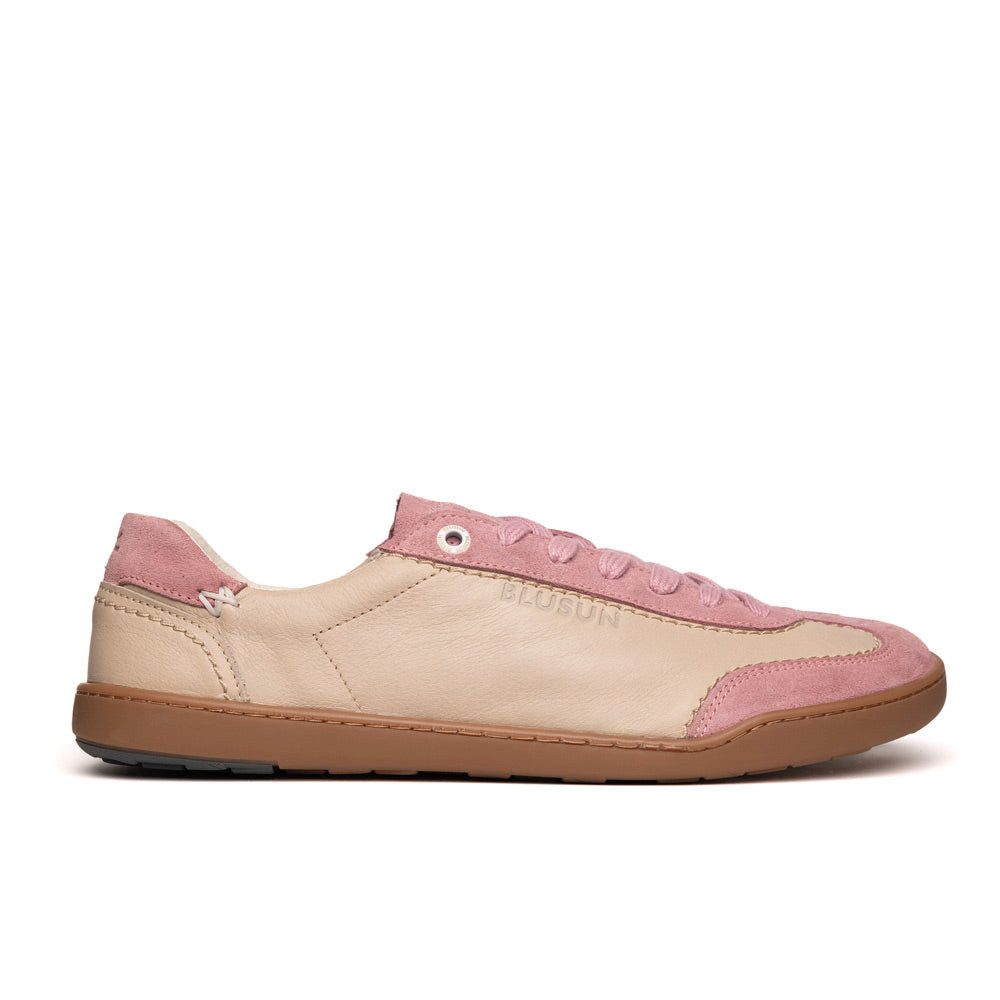BLUSUN BLSN-220W light beige/pink Barfußschuh (1 Paar, flexible Barfußsohle) Leder