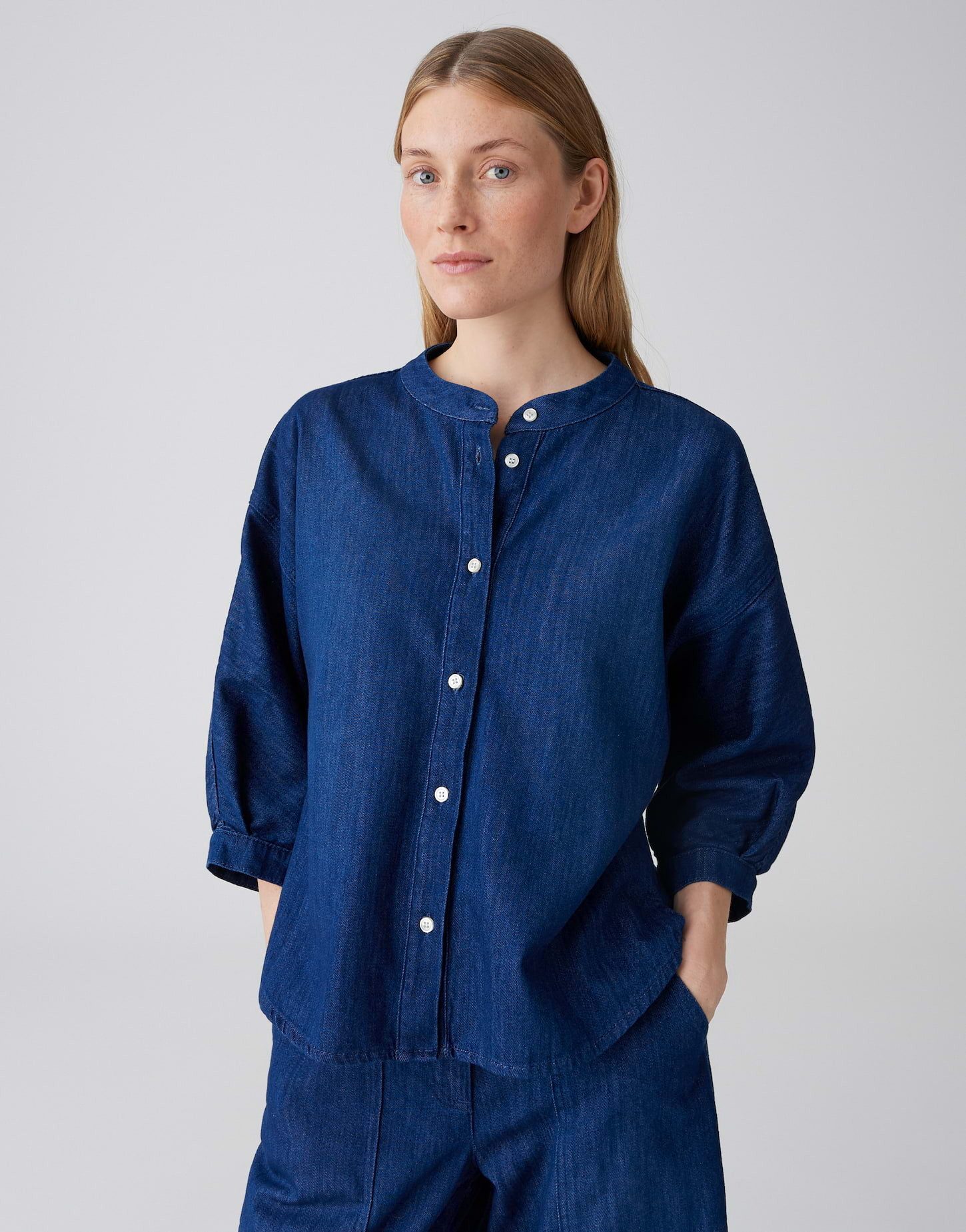 OPUS Kurzarmbluse Fayani Lockere Passform mit kleinen Seiten-Schlitzen günstig online kaufen