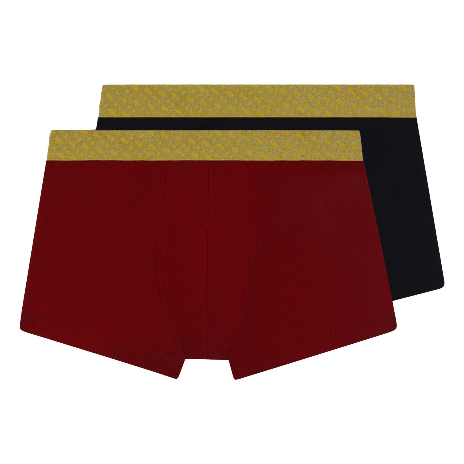 BOSS Trunk 2er Pack Trunk Gold Mono G (2-St., 2 Stück) mit enganliegendem Bein