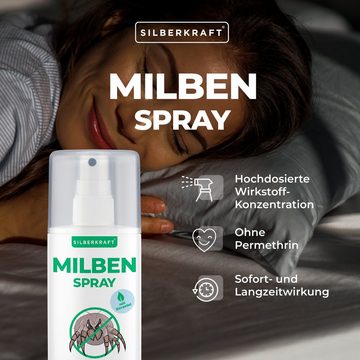 Silberkraft Insektenspray Milbenspray für Matratzen & Textil - Milben im Bett bekämpfen, 100 ml, 1-St.