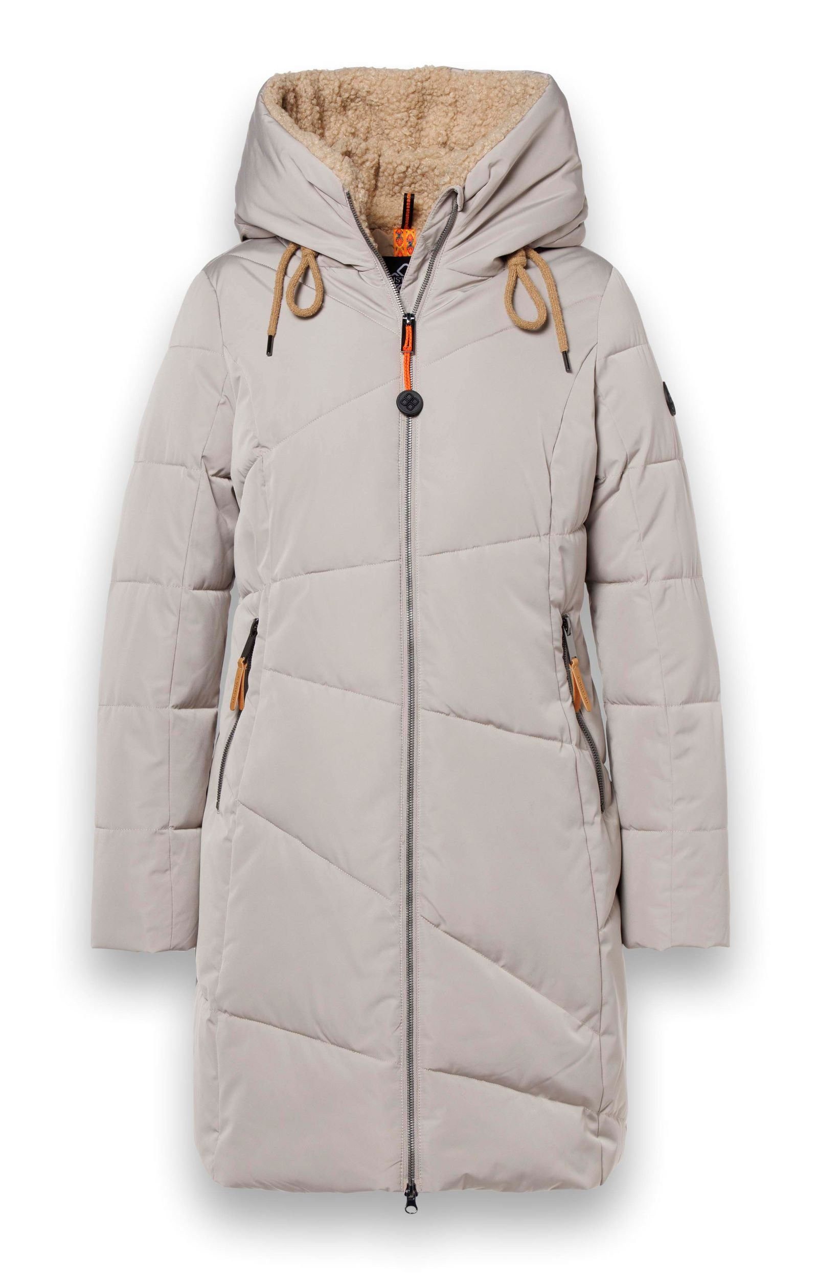 District Wintermantel Courchevel (mit Kapuze, wasserabweisend, winddicht) beige Damen