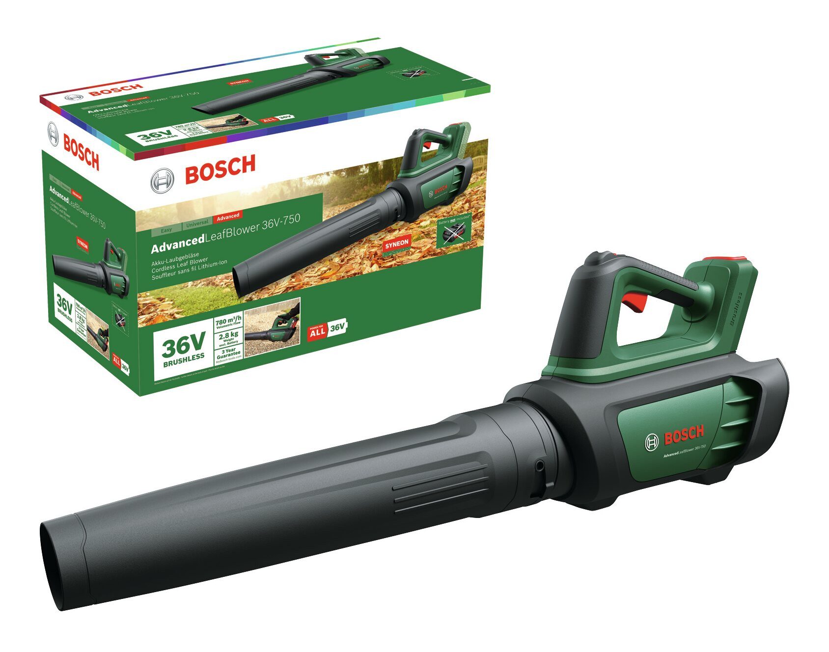 BOSCH Akku-Laubbläser AdvancedLeafBlower 36V-750, Ohne Akku - im Karton günstig online kaufen