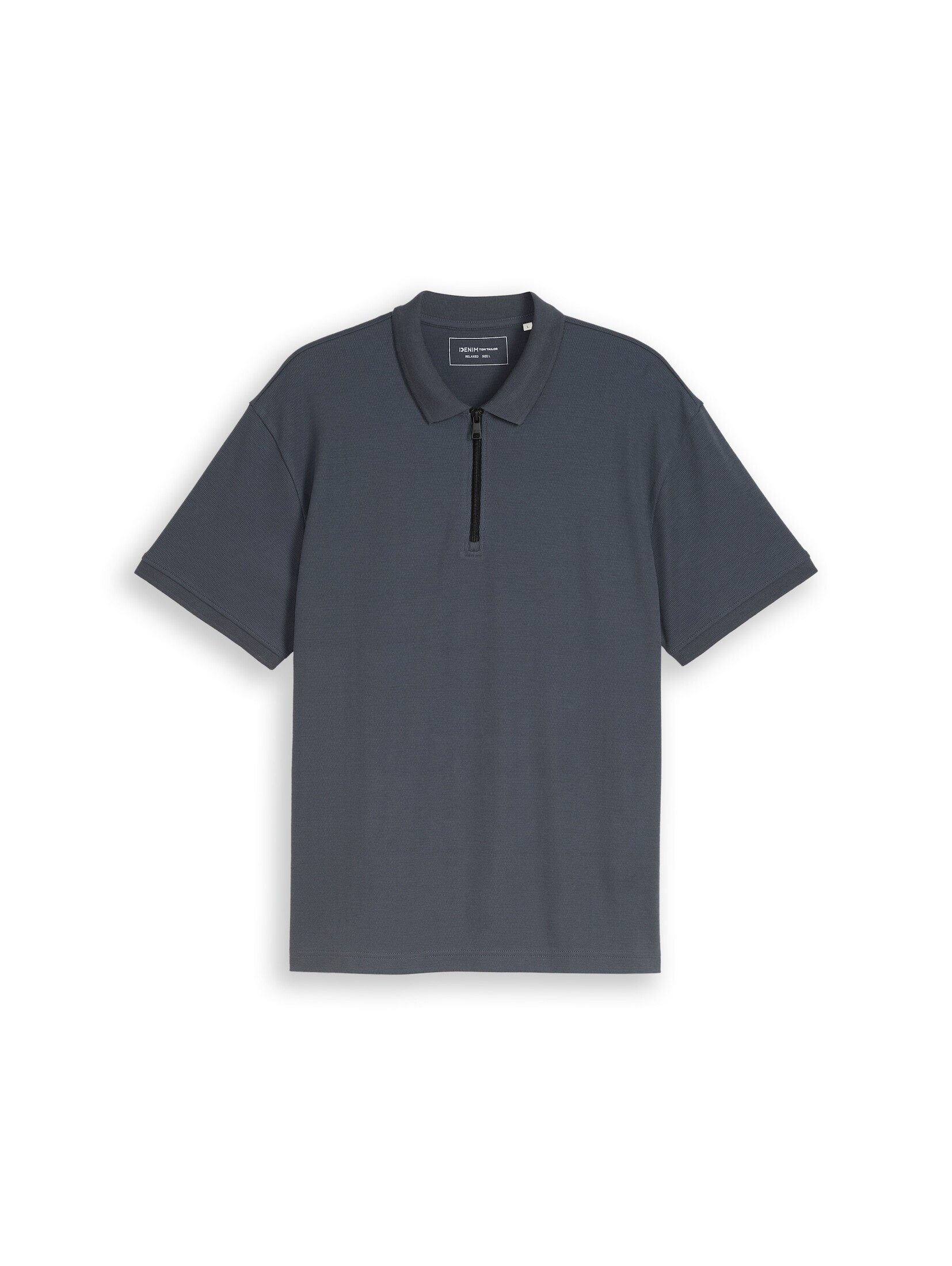 TOM TAILOR Denim Poloshirt Poloshirts Relaxed Fit Poloshirt mit Reißverschluss