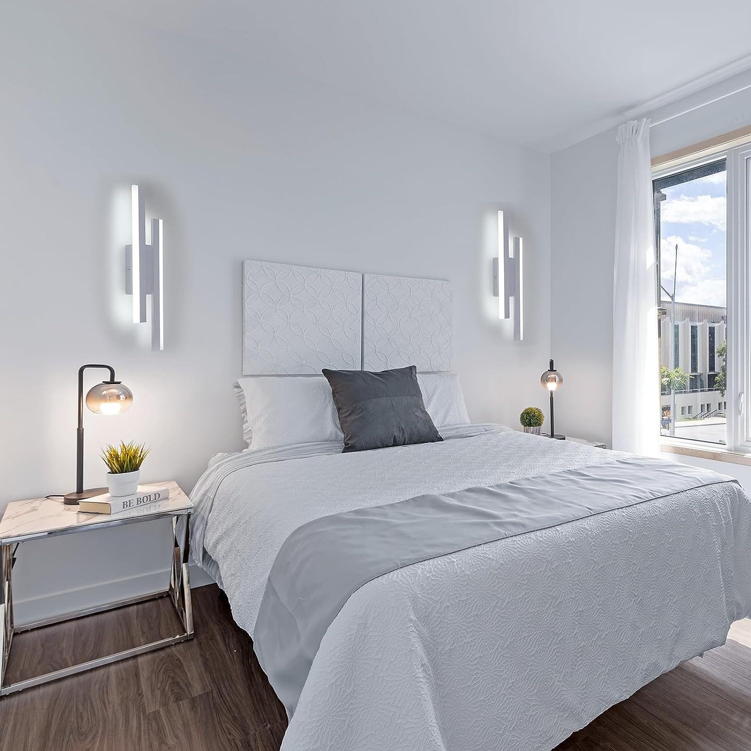 Goeco Wandleuchte Acryl-Wandlampe,16W LED-Energiesparlampe,3 Lichtfarben,Sc günstig online kaufen