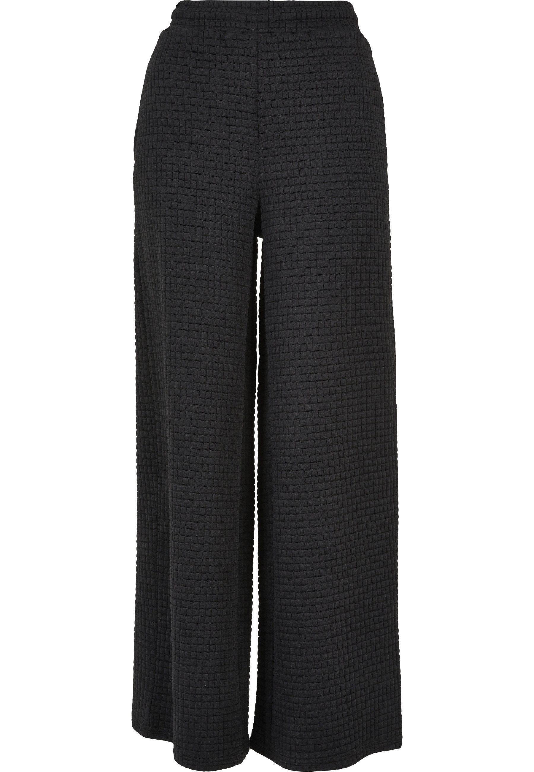 Stoffhose Urban Classics Damen Ladies Quilte Wide Leg Sweat Pants