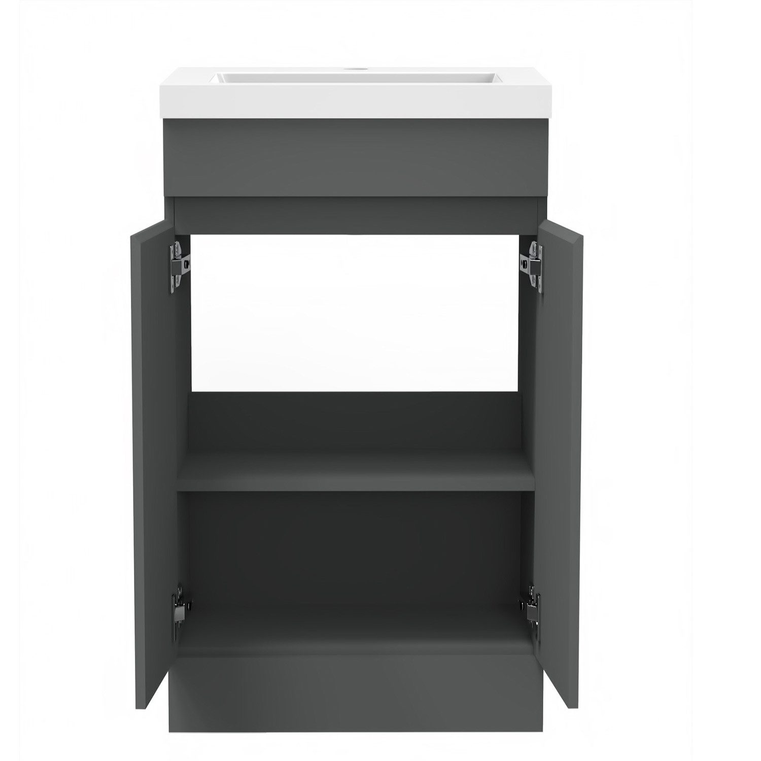duschspa Waschtisch Badmöbel 50 cm Waschbecken mit Unterschrank, Standschrank