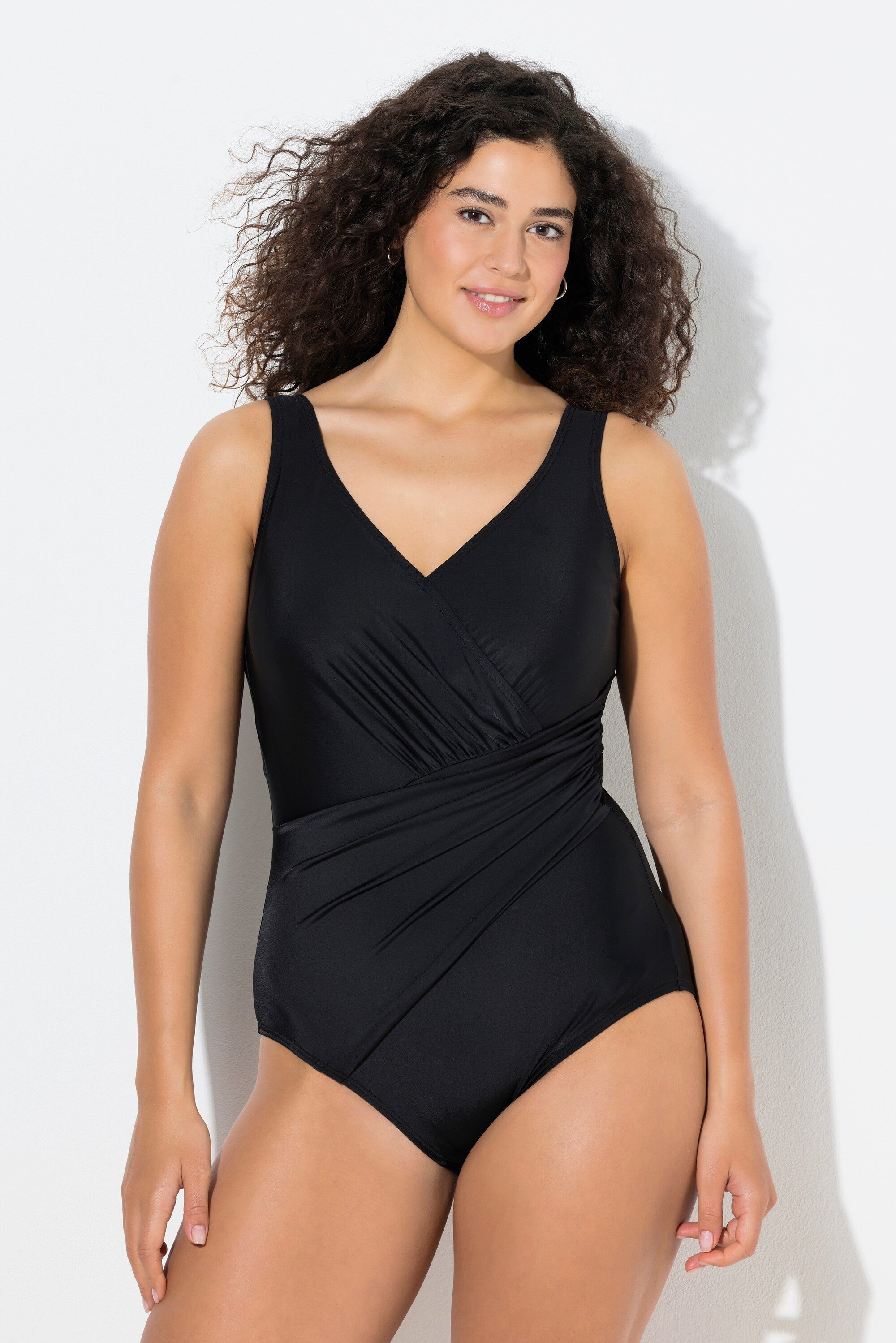 Badeanzug Badeanzug drapiert Softcups recycelt