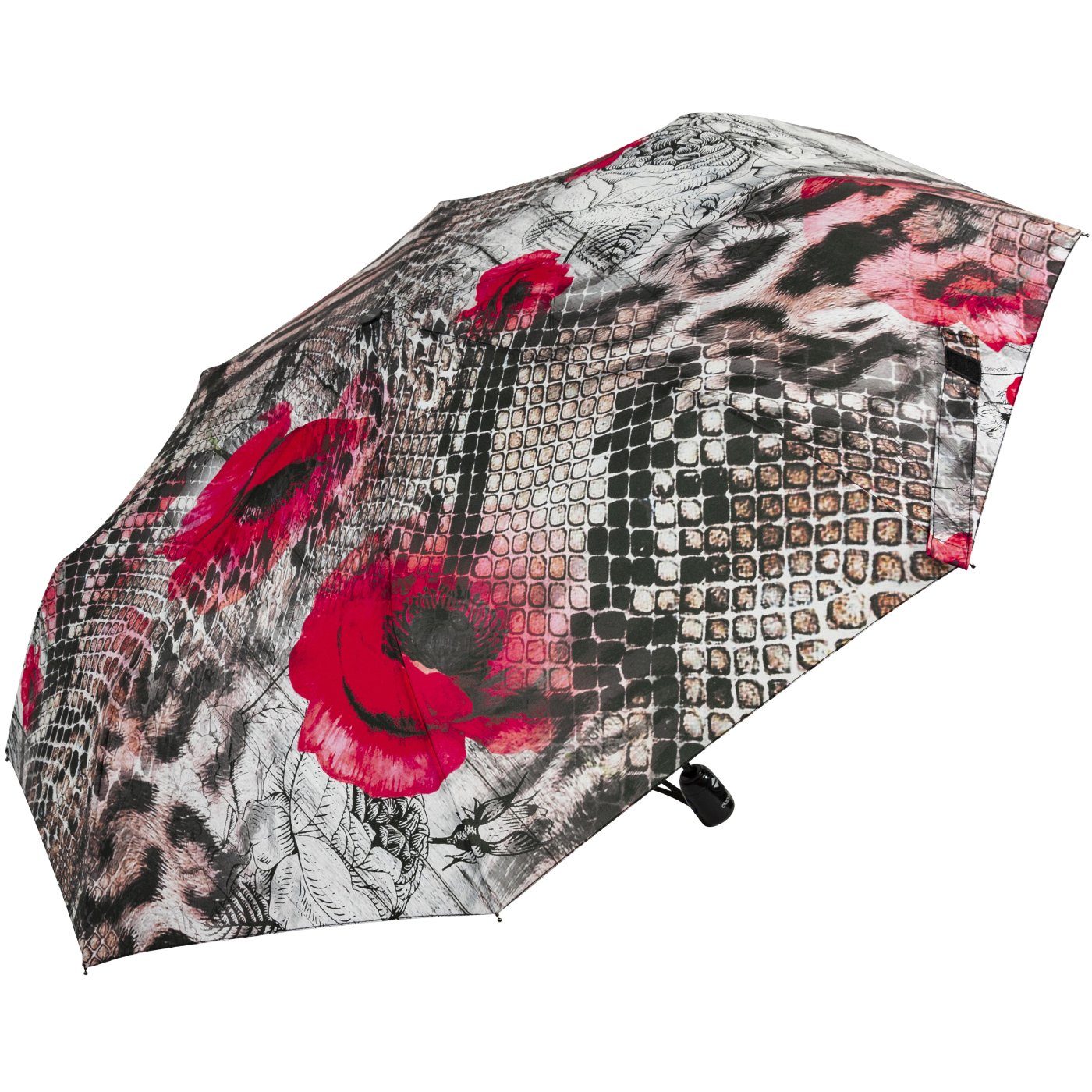 doppler® Stockregenschirm Damen-Taschenschirm mit Auf-Zu-Automatik, Serpent günstig online kaufen