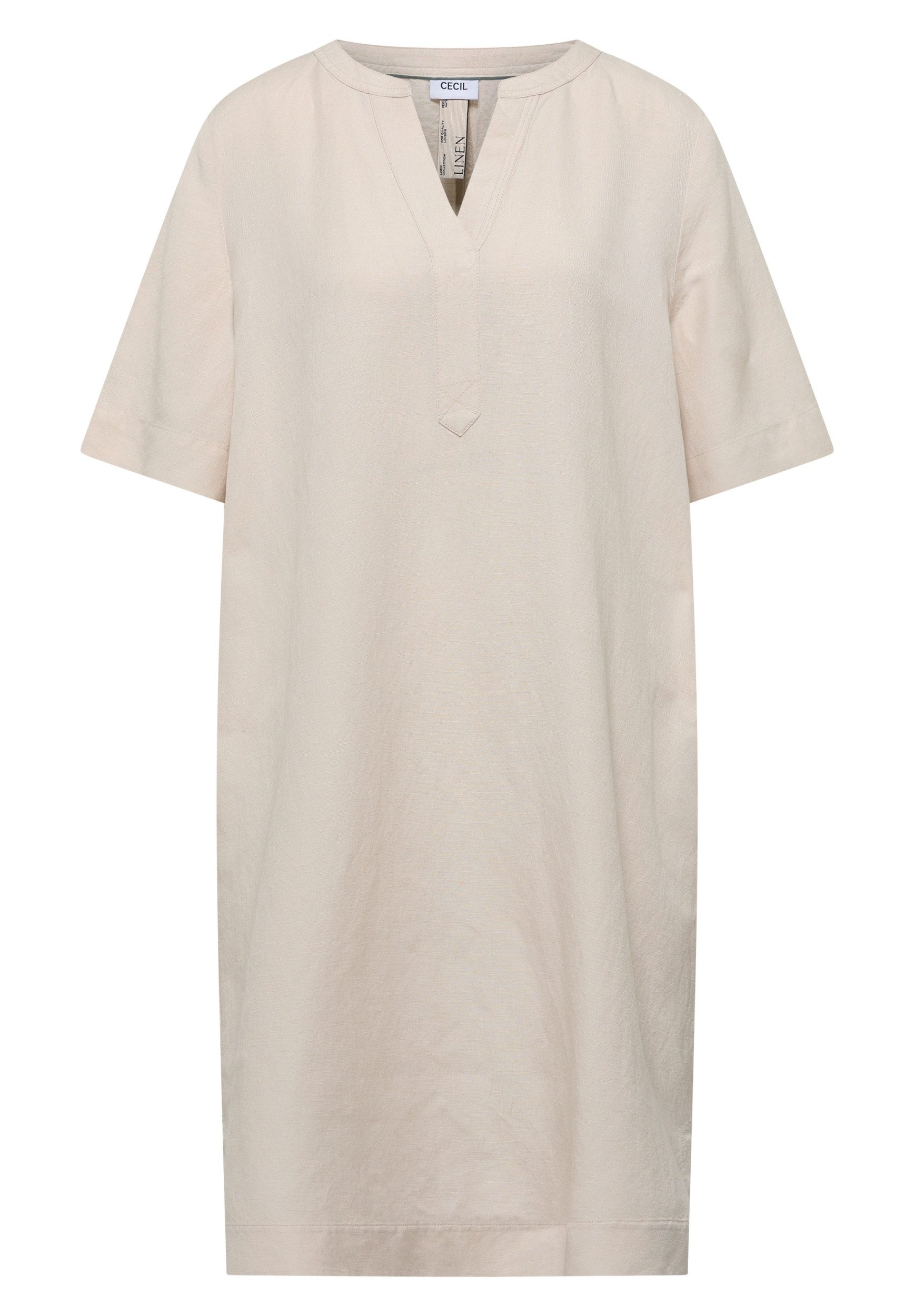 CECIL Midikleid LI/CV_Solid Split Neck Dress