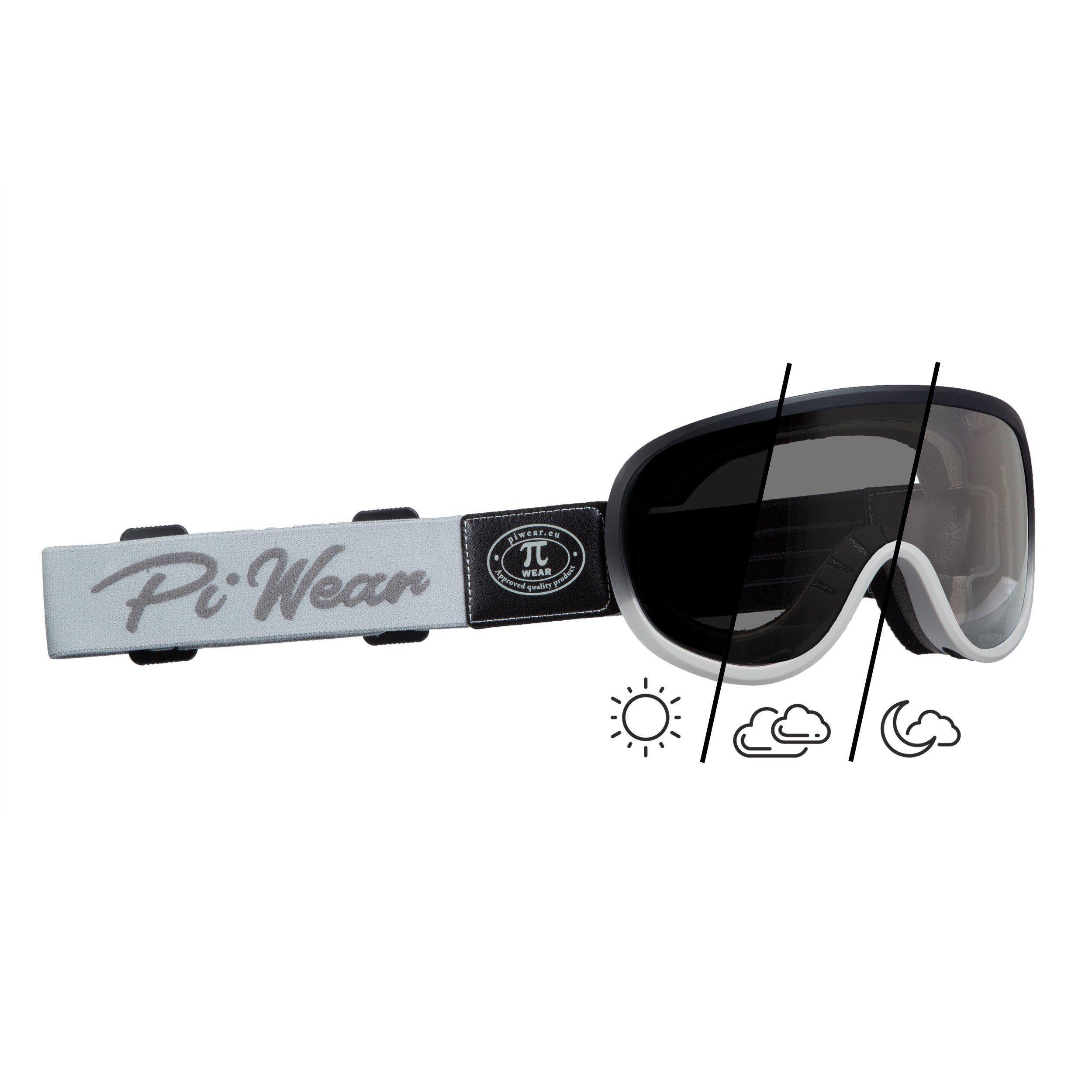 PiWear Motorradbrille PiWear Arizona titanium, grau, 24DCL | Brillen