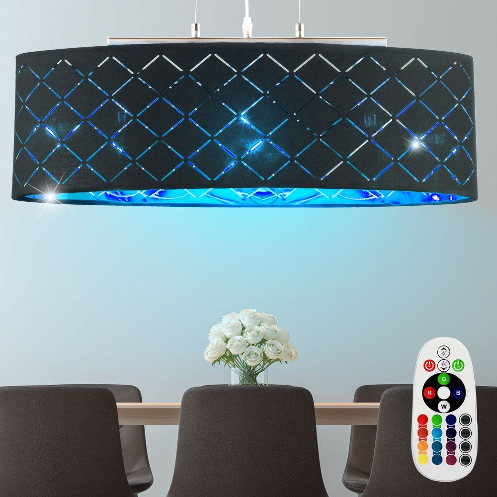 etc-shop LED Pendelleuchte, Leuchtmittel inklusive, Warmweiß, Farbwechsel, LED Hängelampe Esstischlampe orientalisch RGB