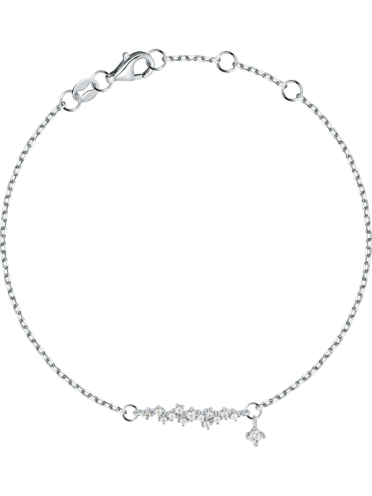 FAVS Silberarmband FAVS Damen-Armband 925er Silber 14 Zirkonia