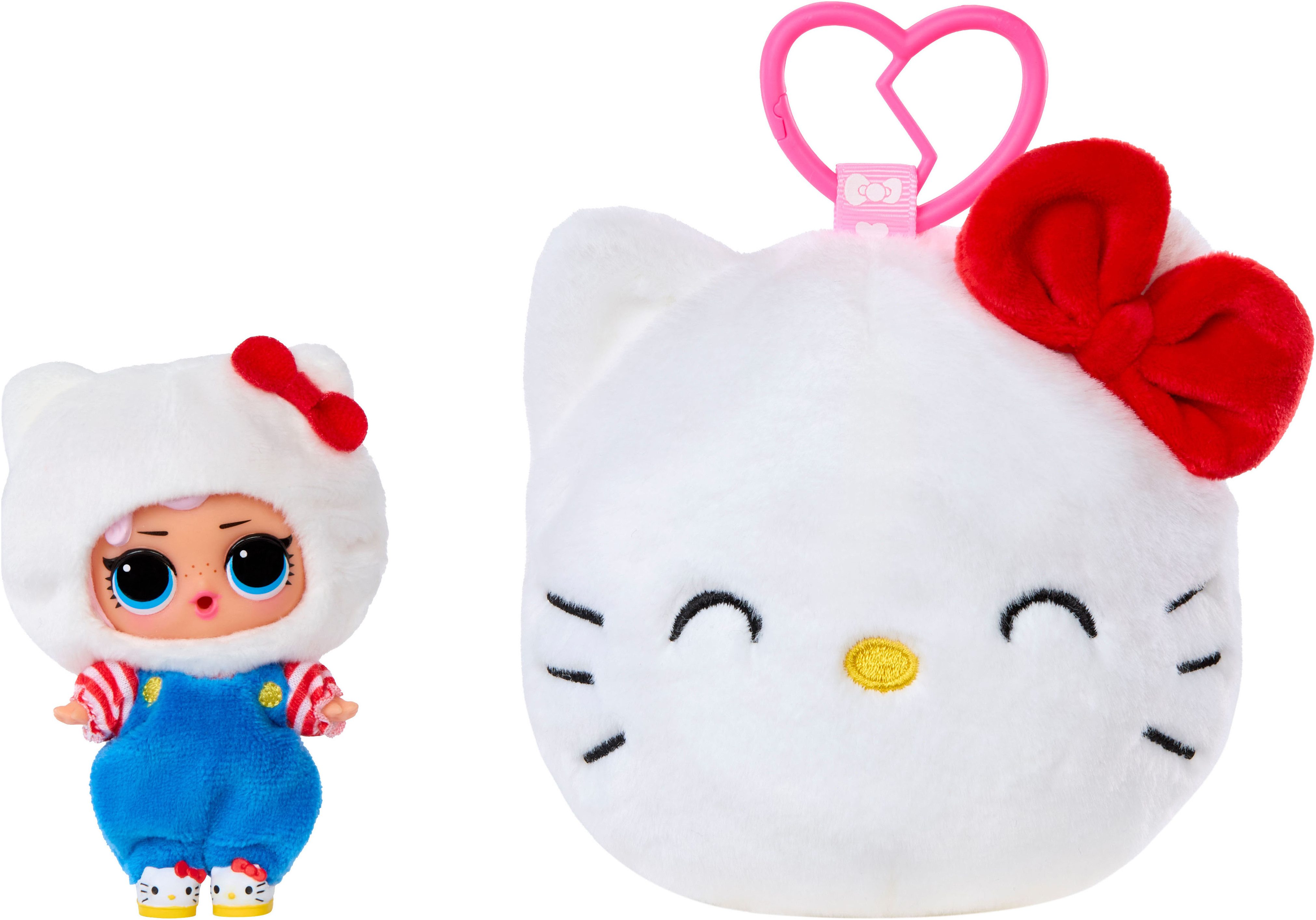 L.O.L. SURPRISE! Plüschanhänger L.O.L. Surprise Loves Hello Kitty Reversible Plush Surprise Asst, Sortierte Lieferung - Abbildungen dienen als Beispiele!