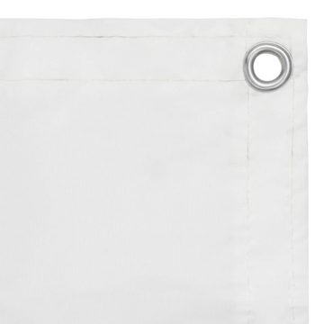 DOTMALL Balkonsichtschutz Balkon-Sichtschutz Weiß 75x500 cm Oxford-Gewebe