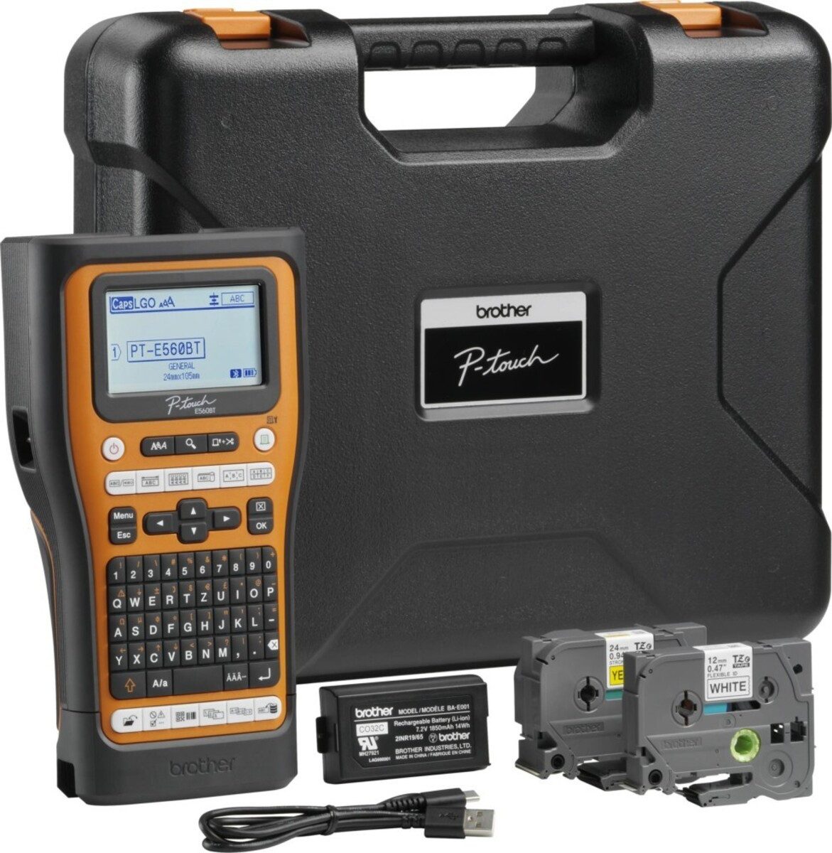 Brother Steinbohrer Brother Beschriftungsgerät PT-E560BTVP