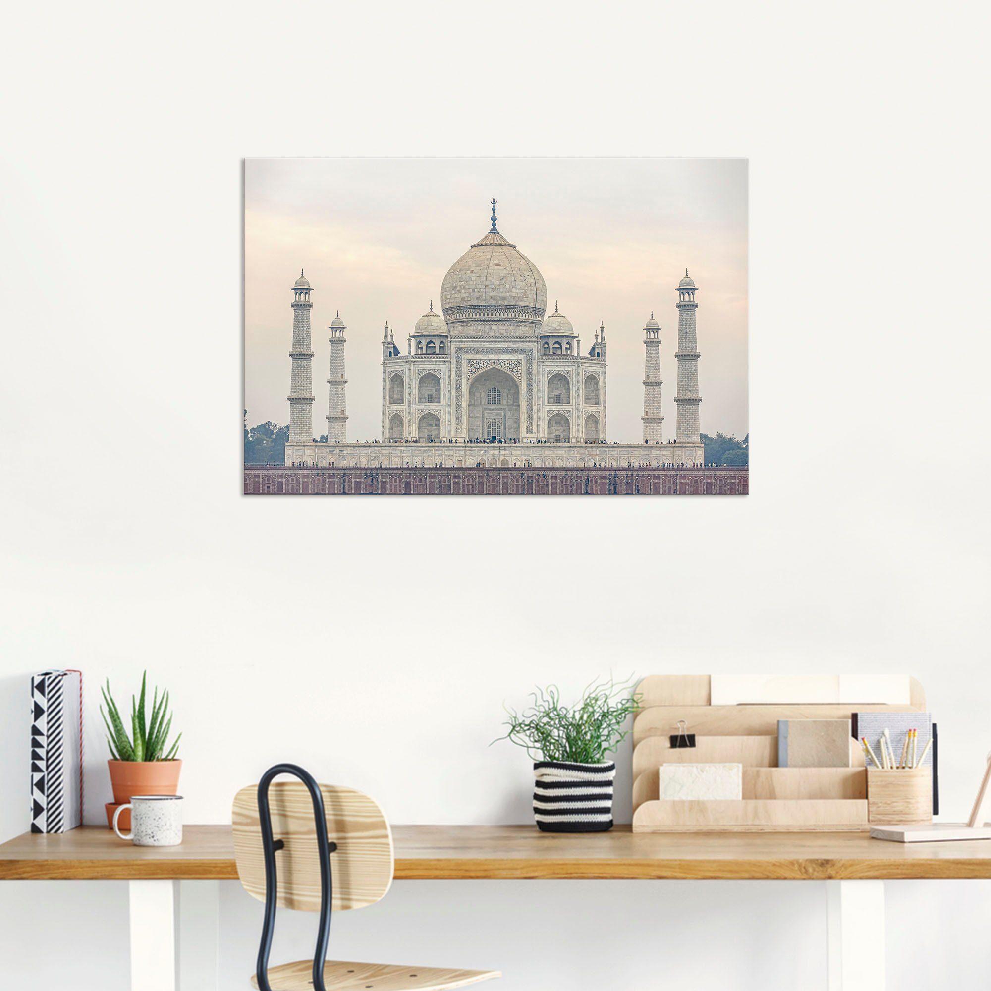 Artland Alu-Dibond-Druck Taj Mahal, Gebäude (1 St), für Innen- und Außenbereich geeignet, Outdoorbild