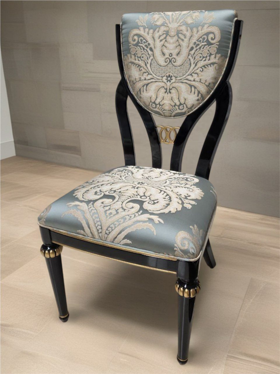 JVmoebel Stuhl Esszimmer Stuhl 1 Sitzer Holz Luxus Klasse Barock Rokoko Möbel Sofort (1 St), Made in Europa