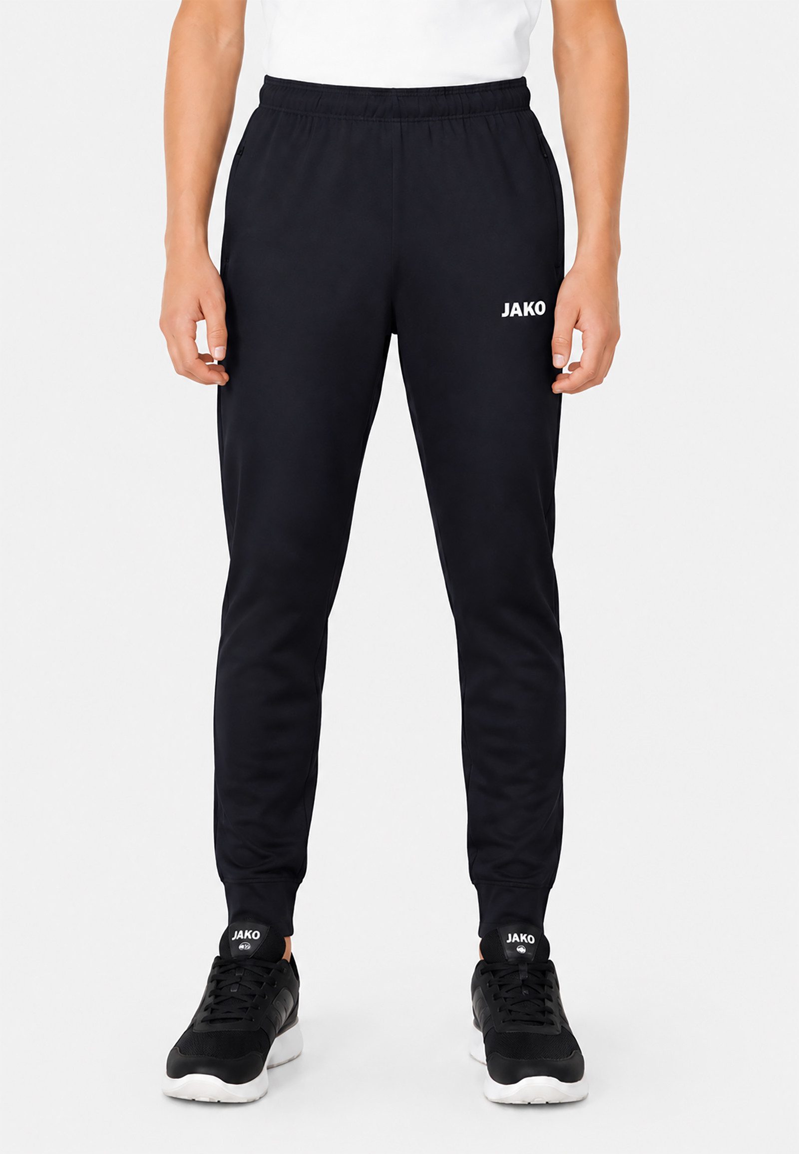 Sweatpants Elastikbund Reißverschlusstaschen Gerader Fit Sportlich