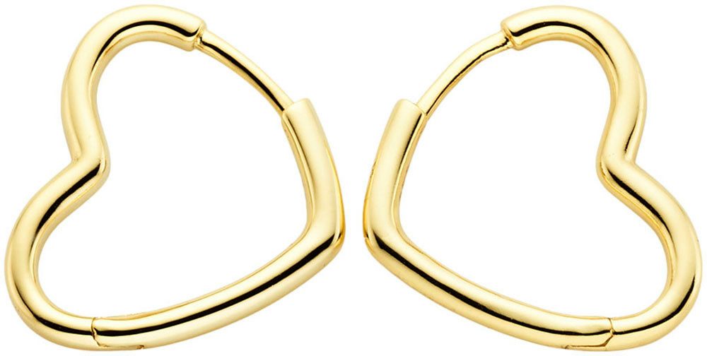 Aniston JEWELRY & WATCHES Paar Creolen Schmuck Geschenk Ohrschmuck Ohrringe Herzform