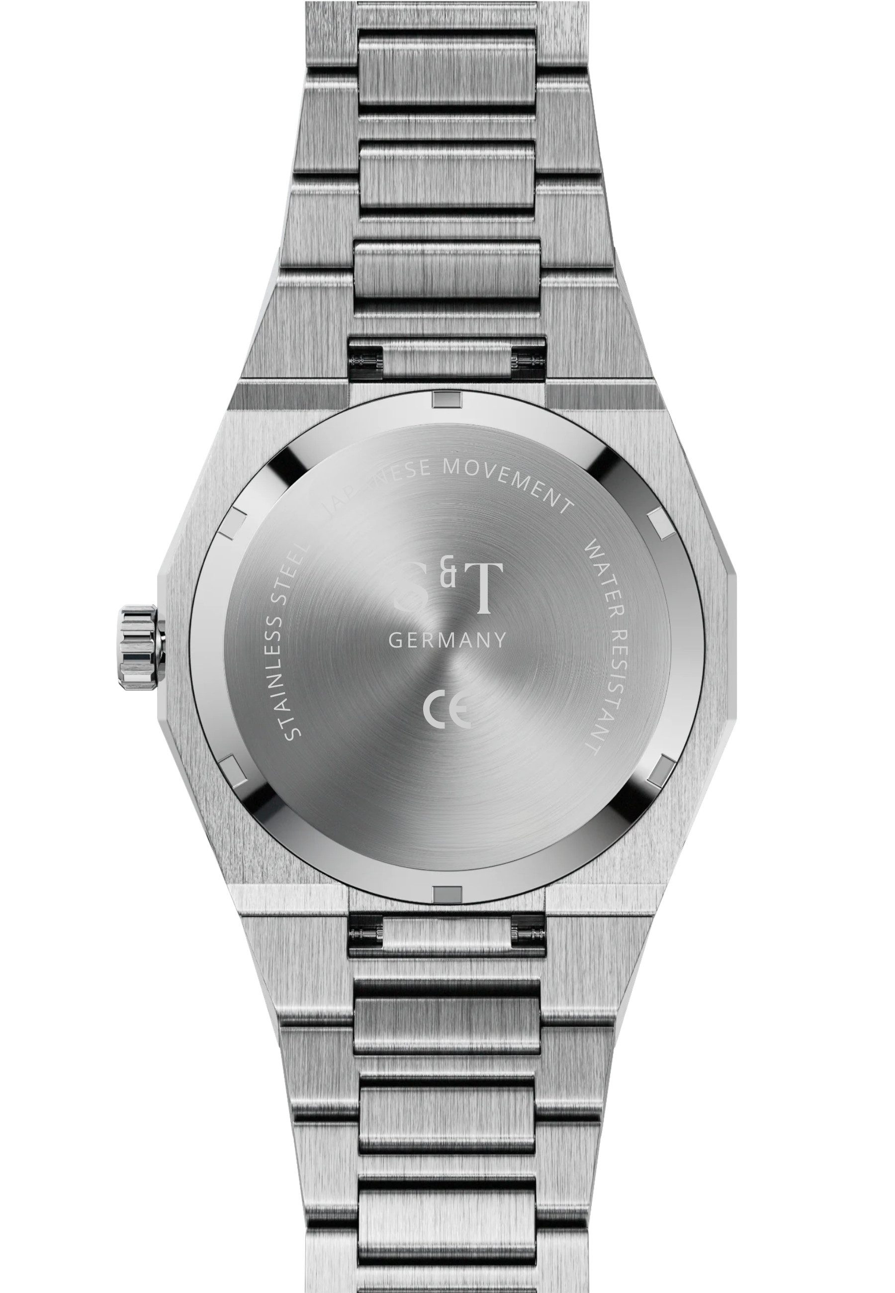 S&T Design Quarzuhr Armbanduhr Herrenuhr Frosted Iced Edelstahl Datum TIME günstig online kaufen