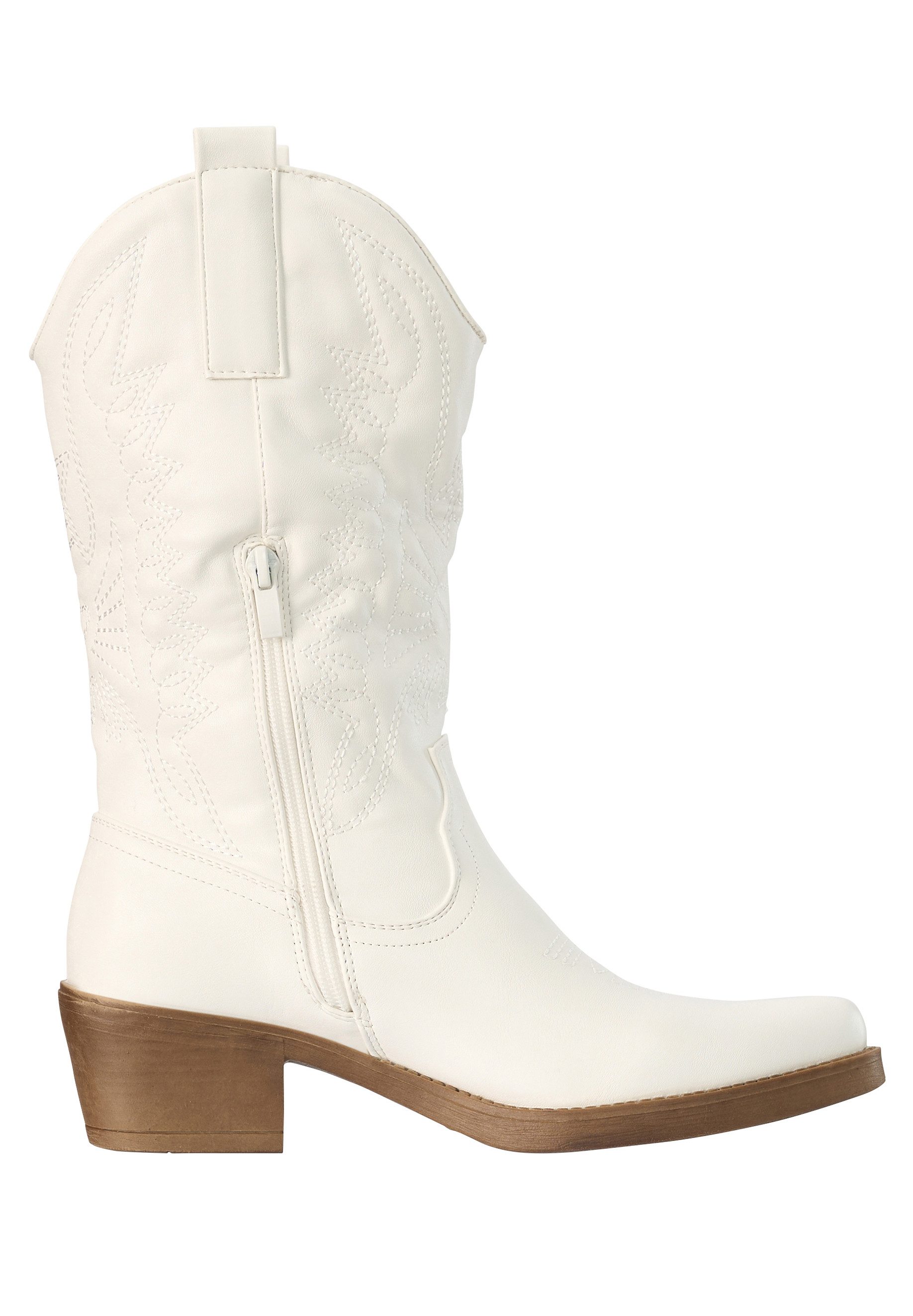 Salinyang Damen Cowboy Boots – Cowboystil mit Stickerei Lederoptik Stiefel