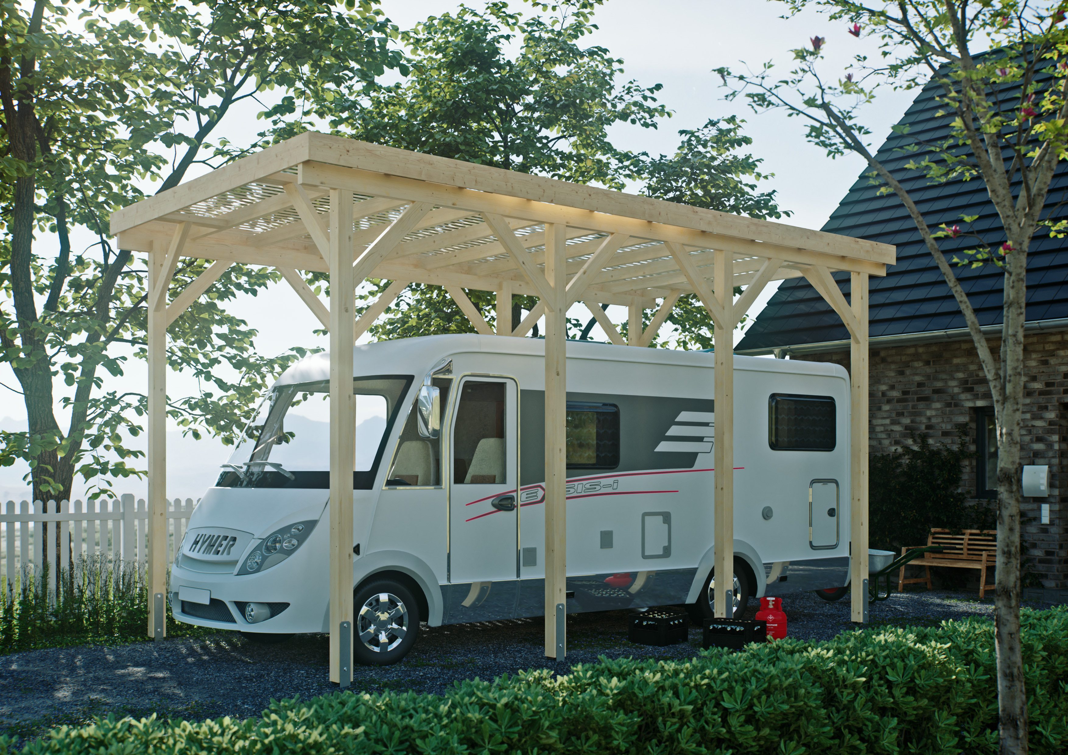 KONIFERA Einzelcarport Neptun II, BxT: 344x650 günstig online kaufen