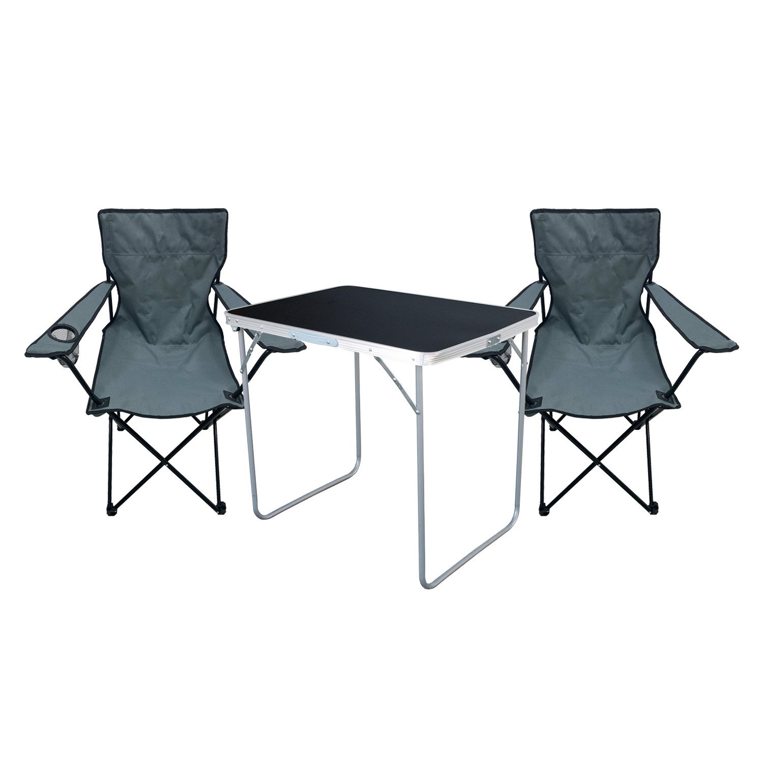 Mojawo Essgruppe 3-tlg Camping Set Gartenmöbel Campingtisch 2 Campingstuhl günstig online kaufen
