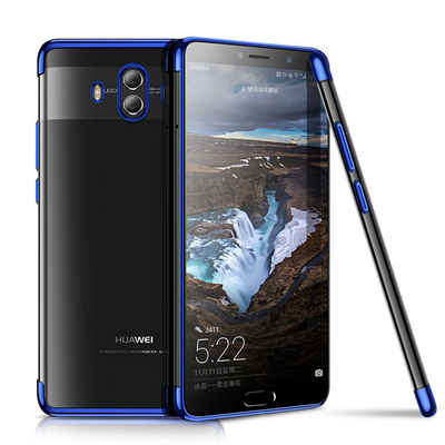 König Design Handyhülle Huawei Mate 10, Huawei Mate 10 Handyhülle Bumper Backcover Blau