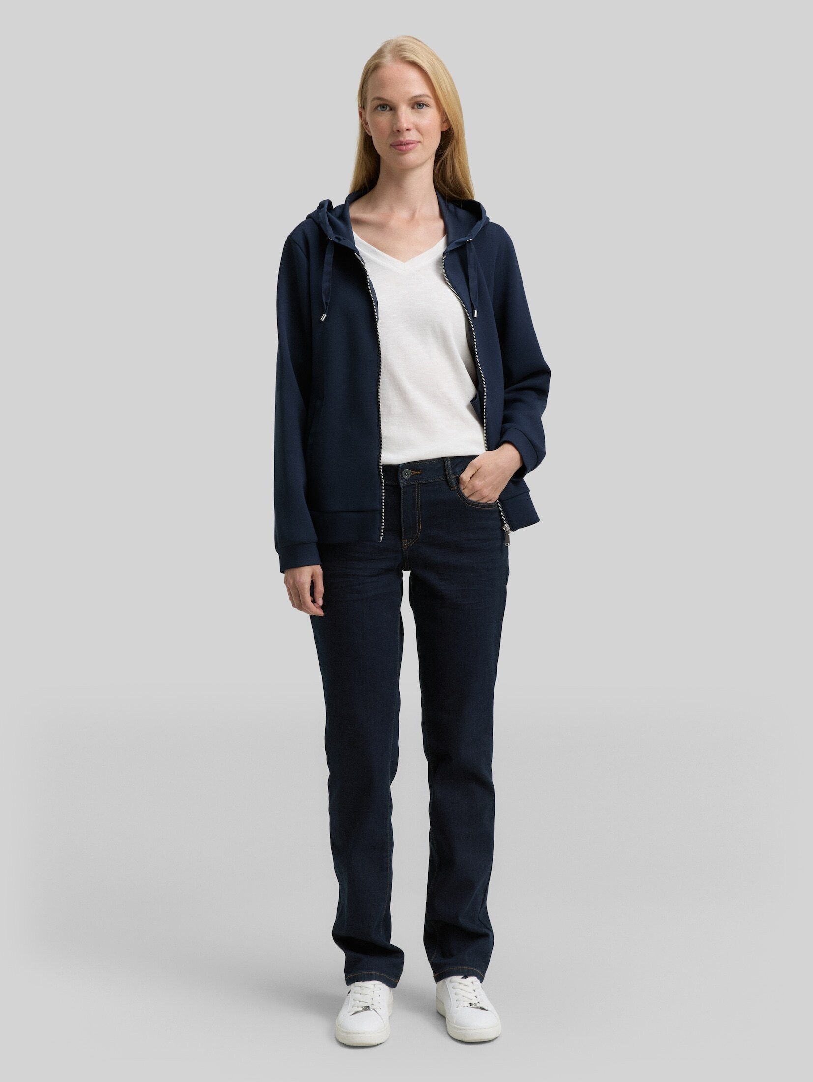 TOM TAILOR Straight-Jeans Jeanshosen TTLIVA STRAIGHT Jeans mit Stretch – Bild 2 von 5