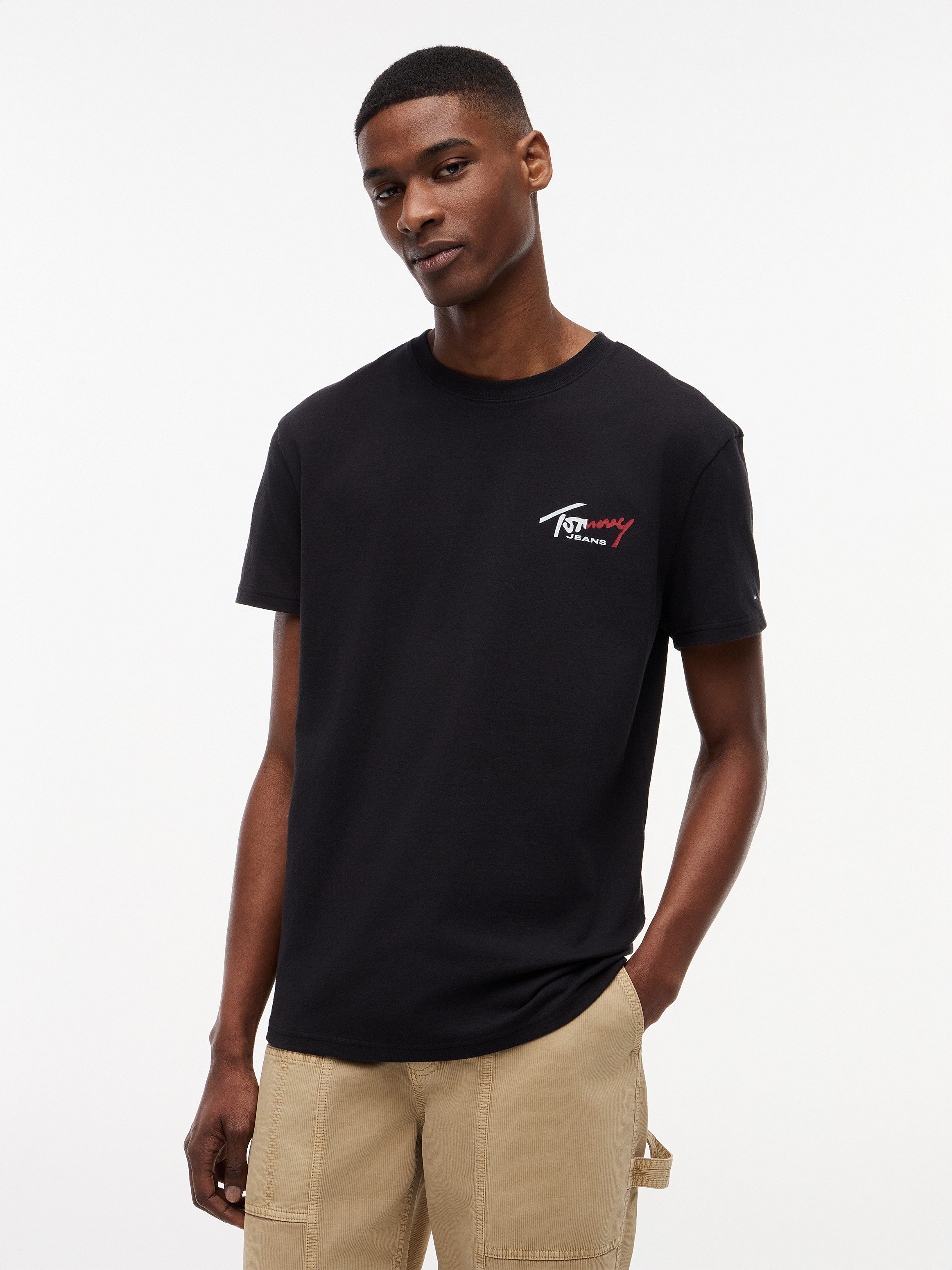 Tommy Jeans T-Shirt TJM REGULAR SIGNATURE 2PACK (Packung, 2-tlg) großer Rückenprint – Bild 5 von 5