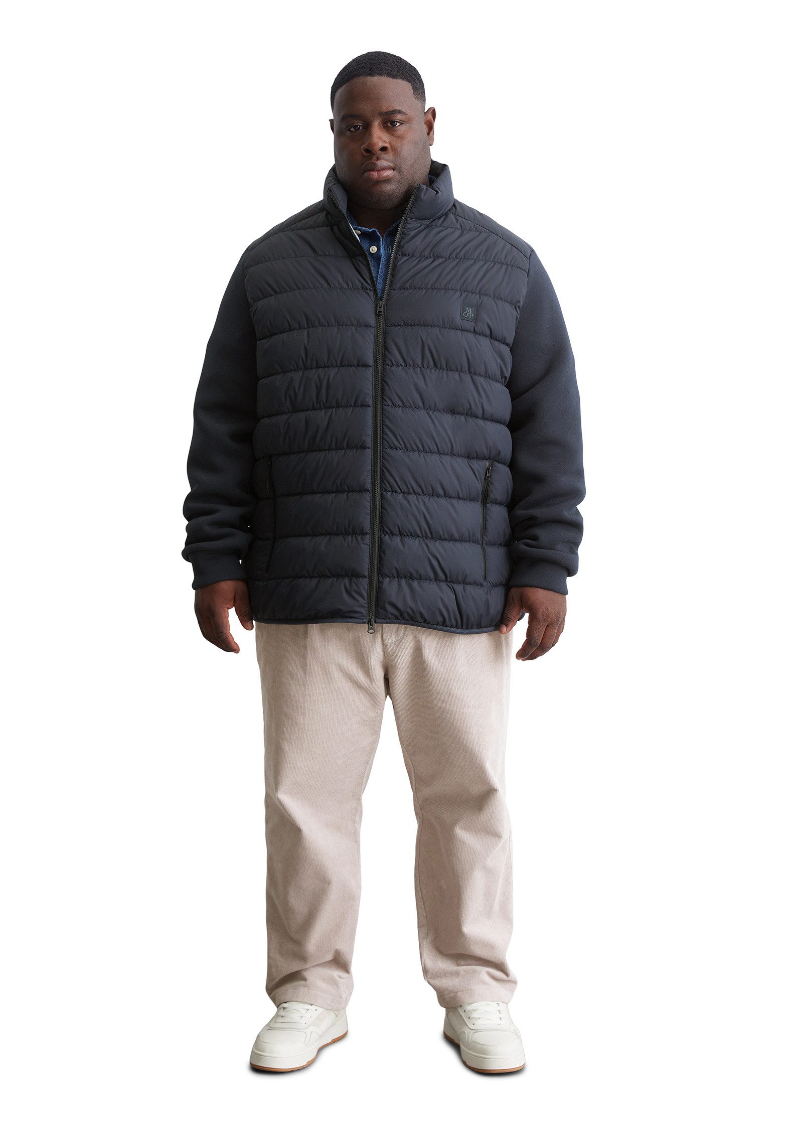 Marc O'Polo Outdoorjacke mit weichen Scuba-Ärmeln